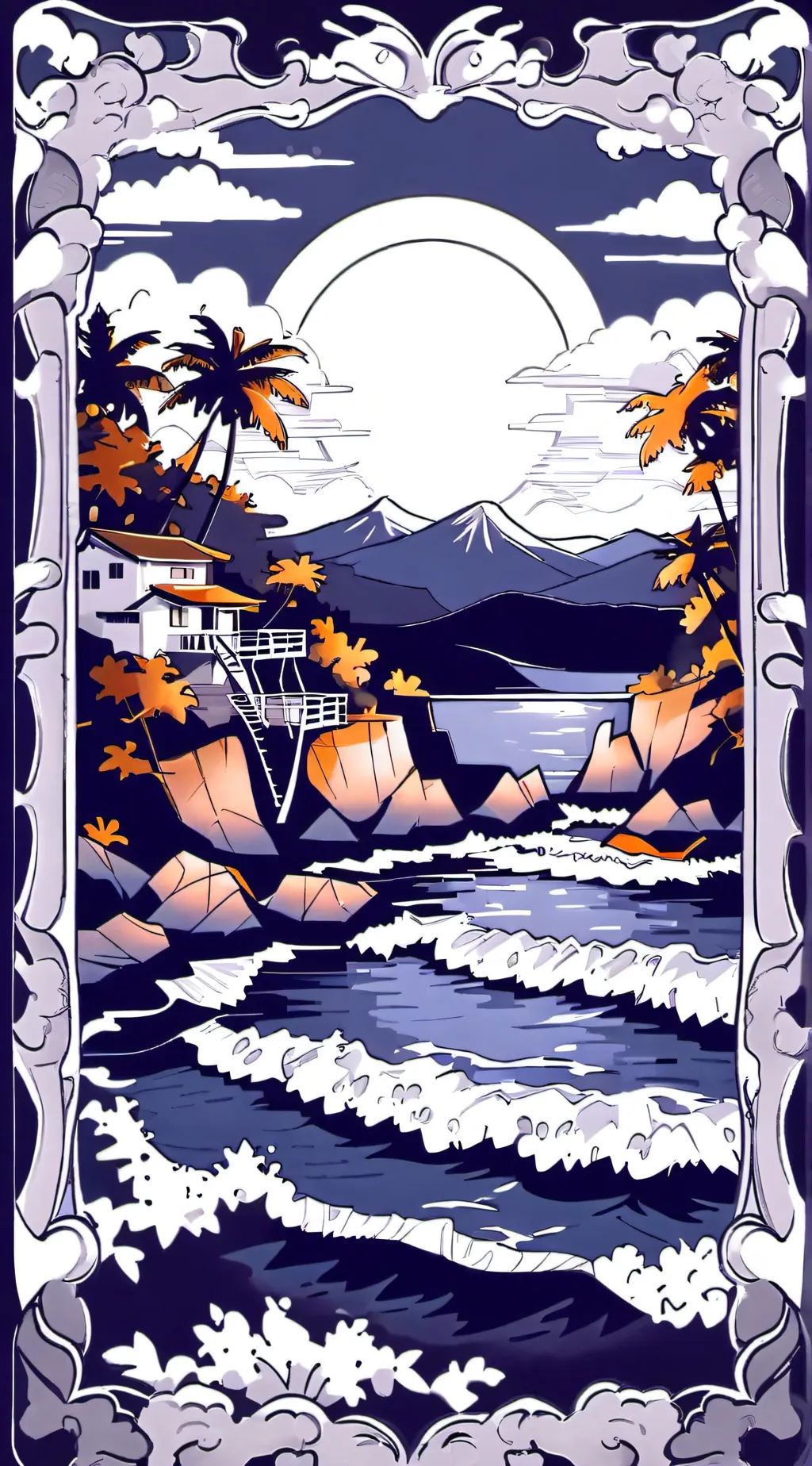 ai character: HH Pool day! background