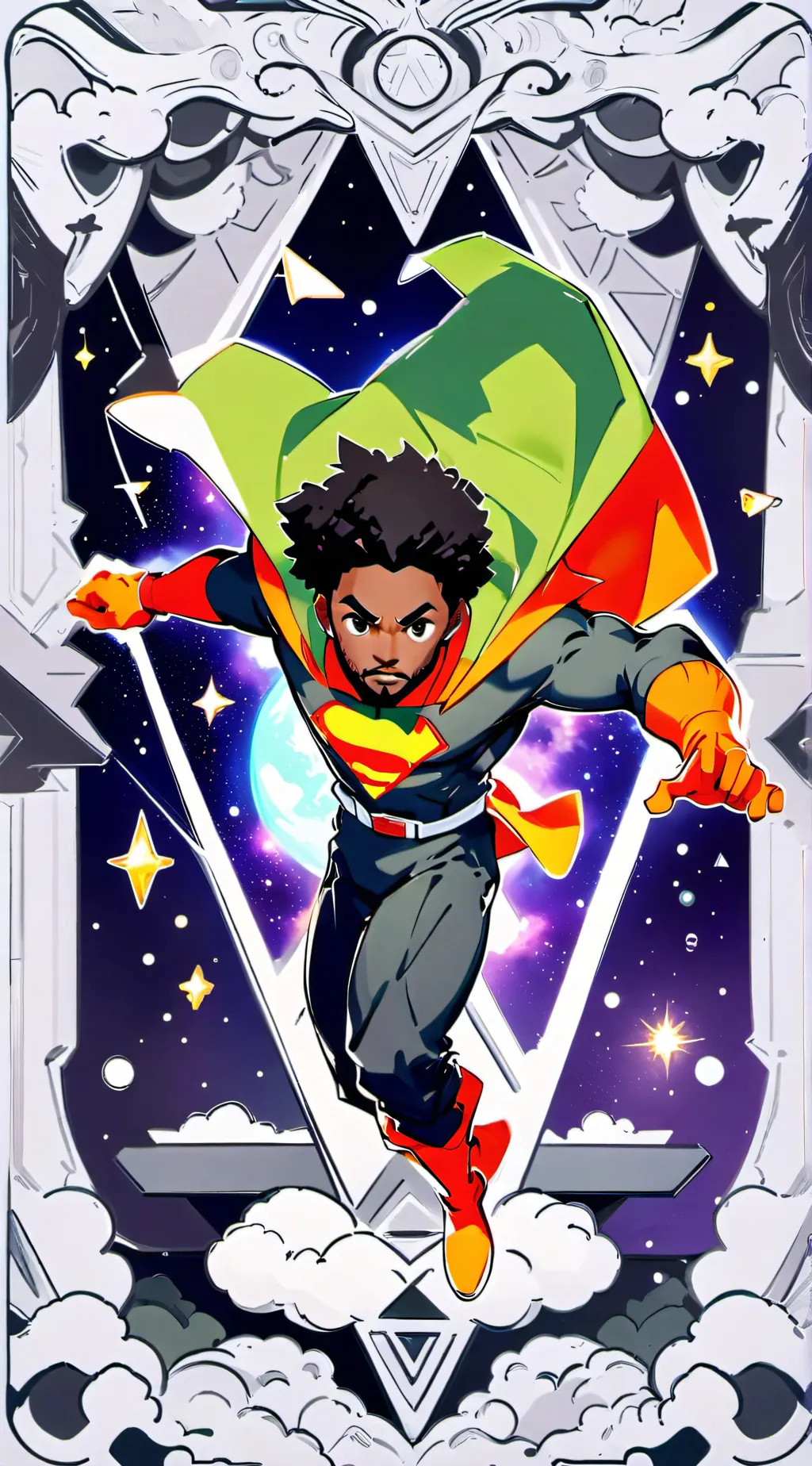 ai character: Black-Man background