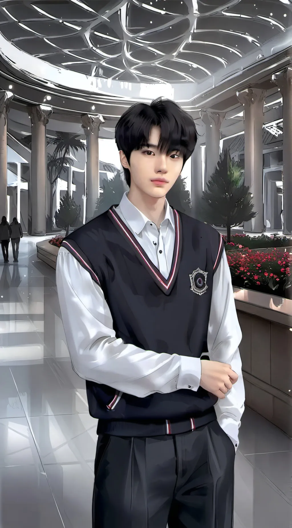 ai character: bestieee/Nicolas  background