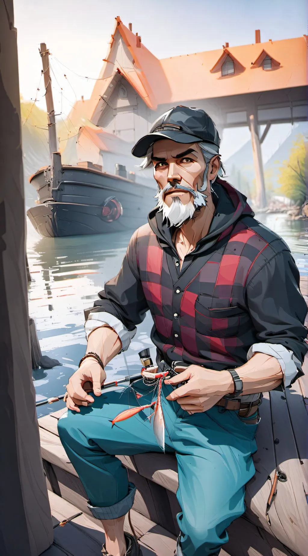 ai character: Mr. Erebeck  background