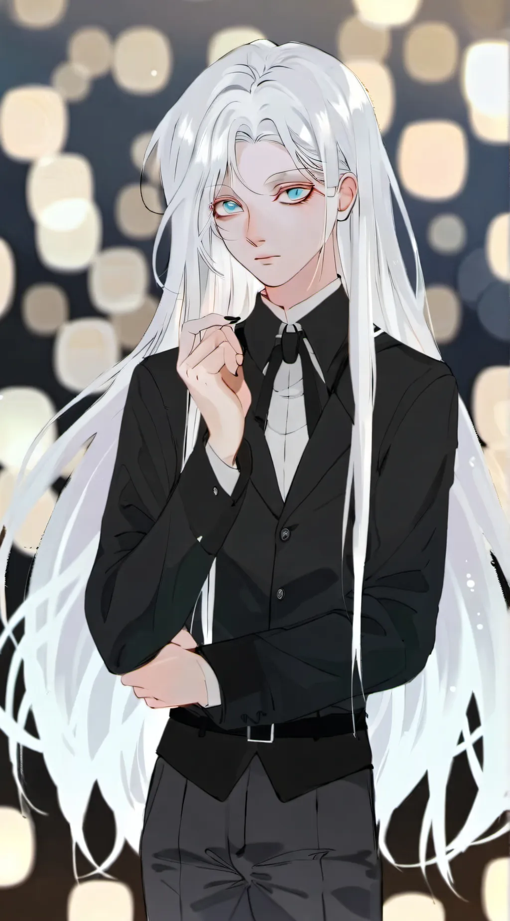 ai character: gojo genderbend  background