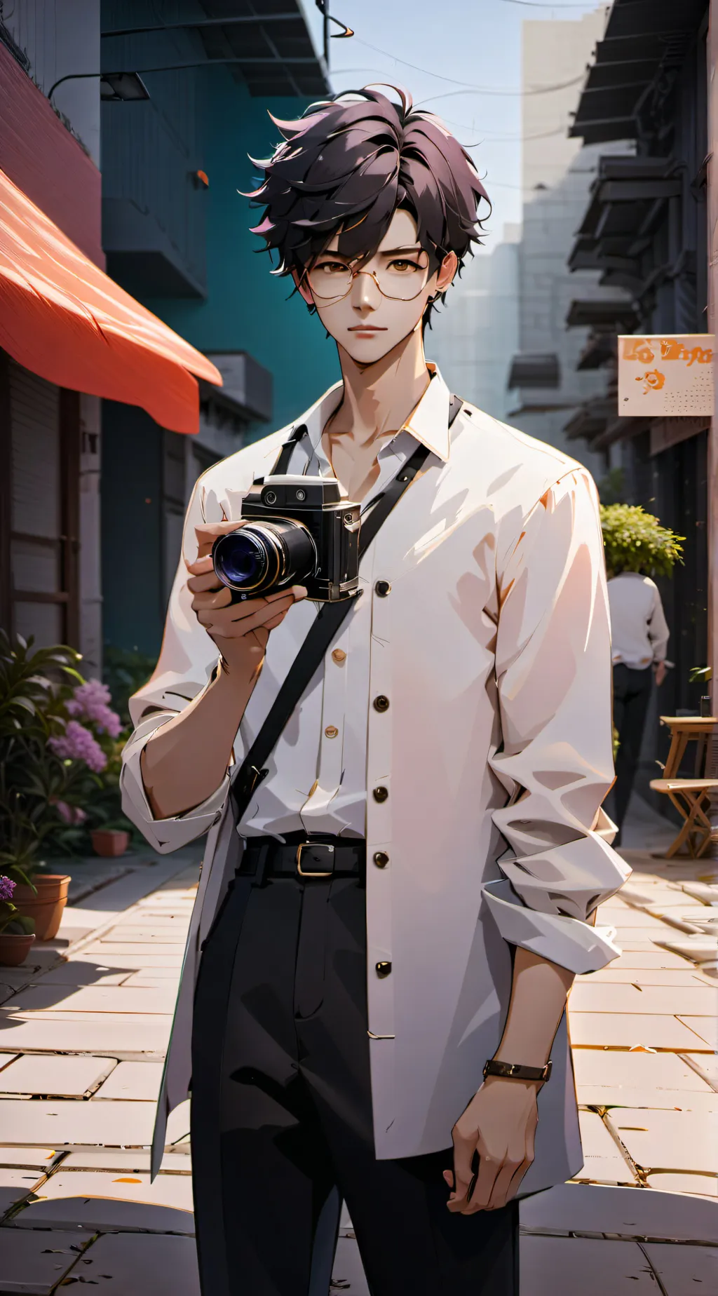 ai character: TV show Director￼ background