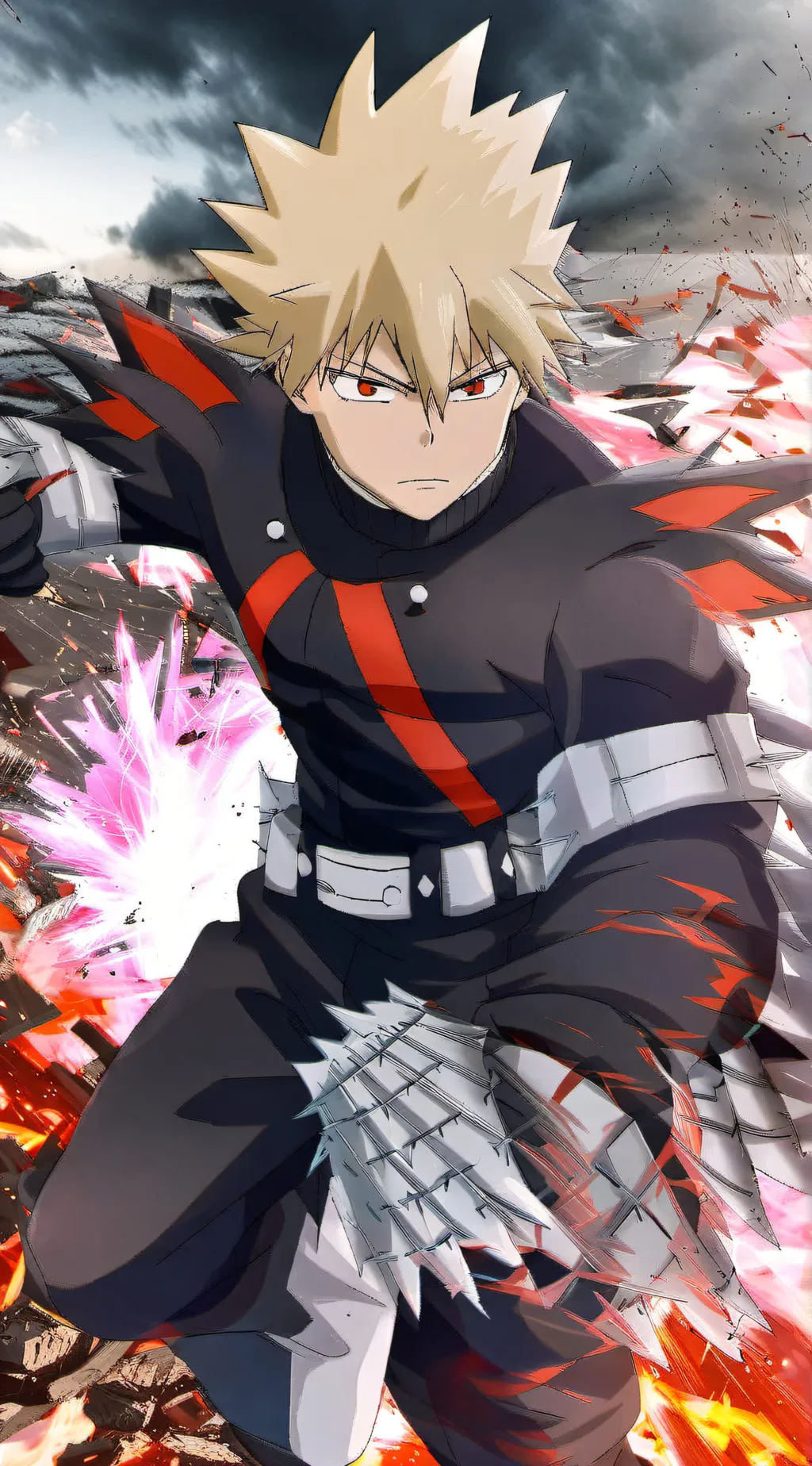 ai character: bakugo  background