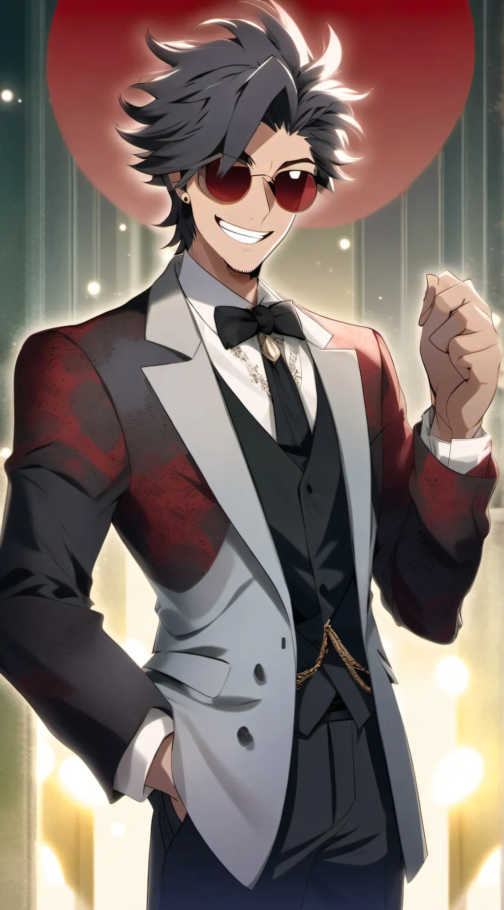ai character: alastor Mafia  background