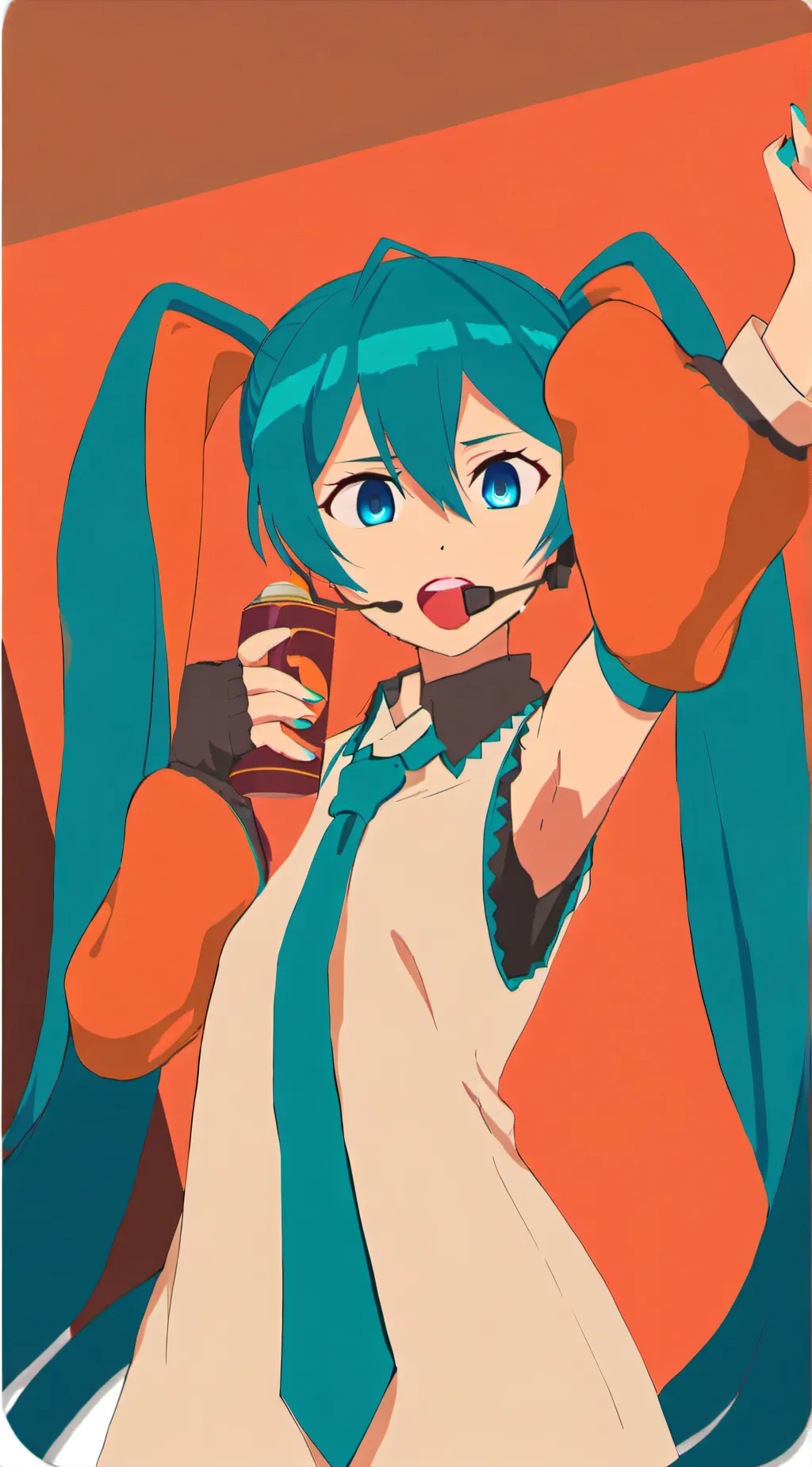 ai character: Miku background