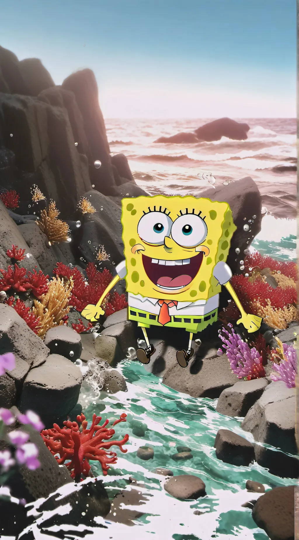 ai character: SPONGEBOB background