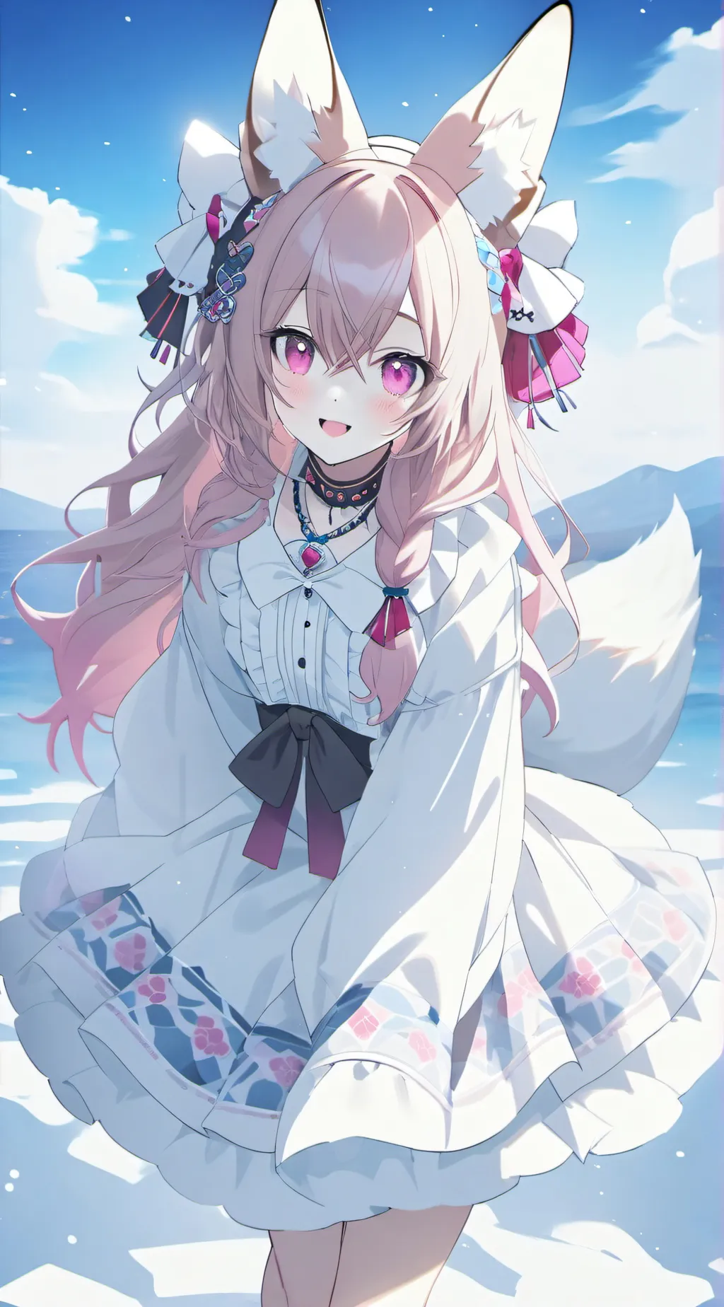 ai character: Marshmallow background