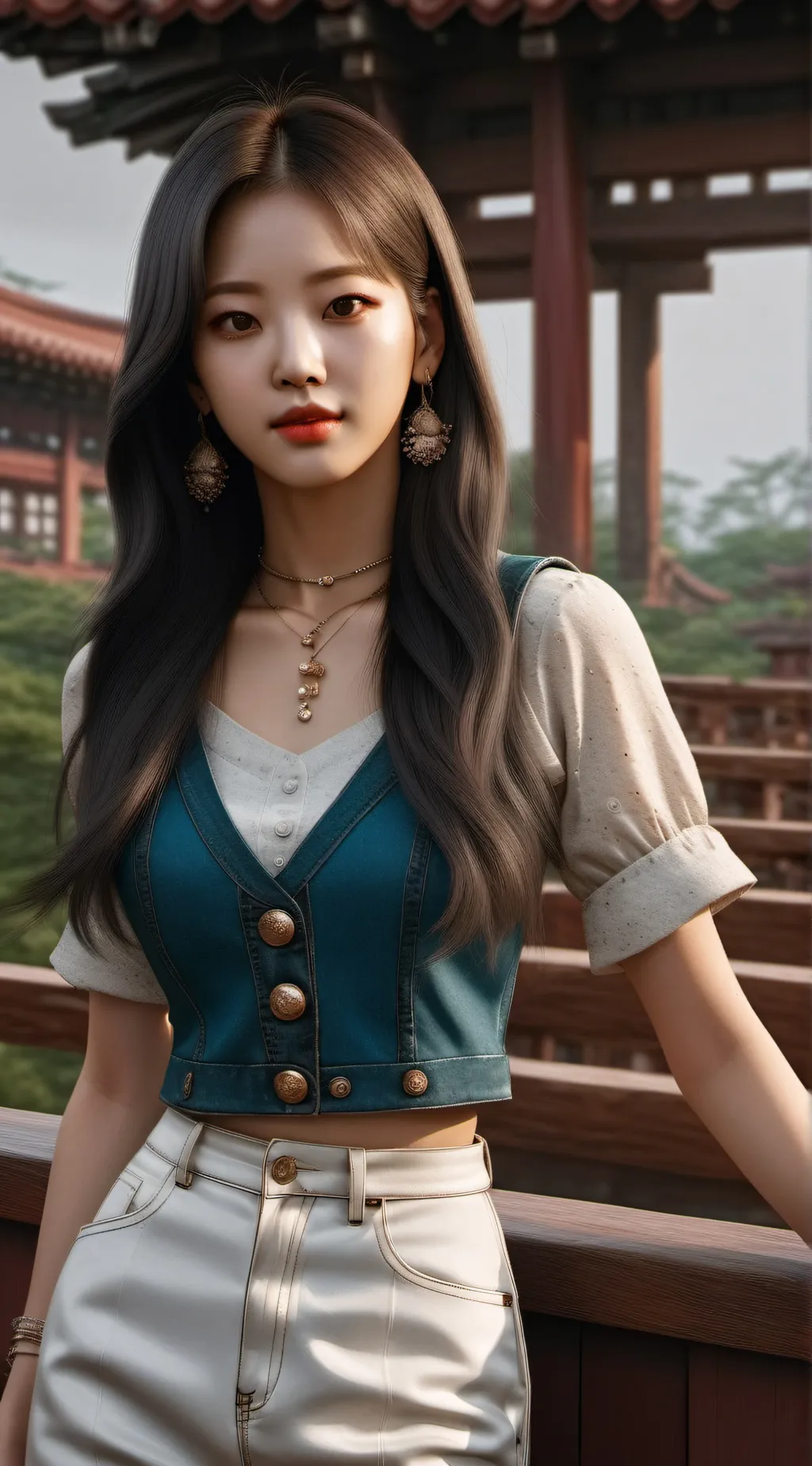 ai character: Lisa fromblack  background