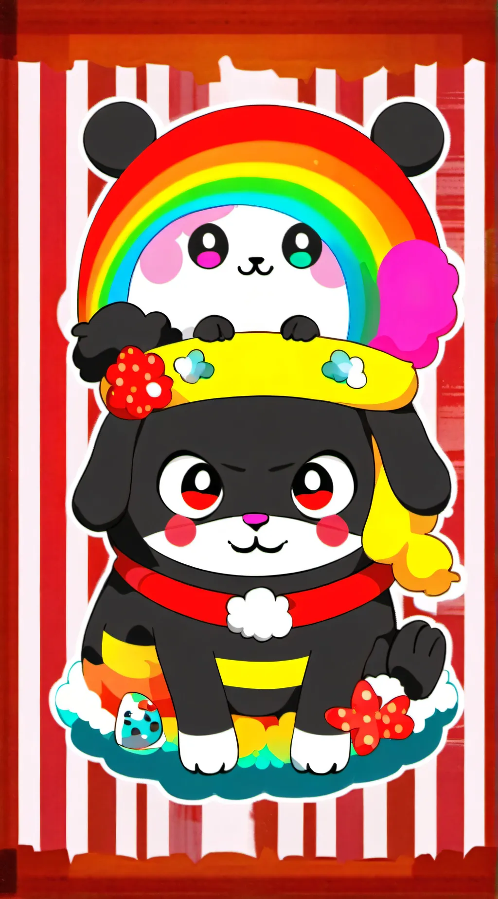 ai character: ☆meX3☆ background