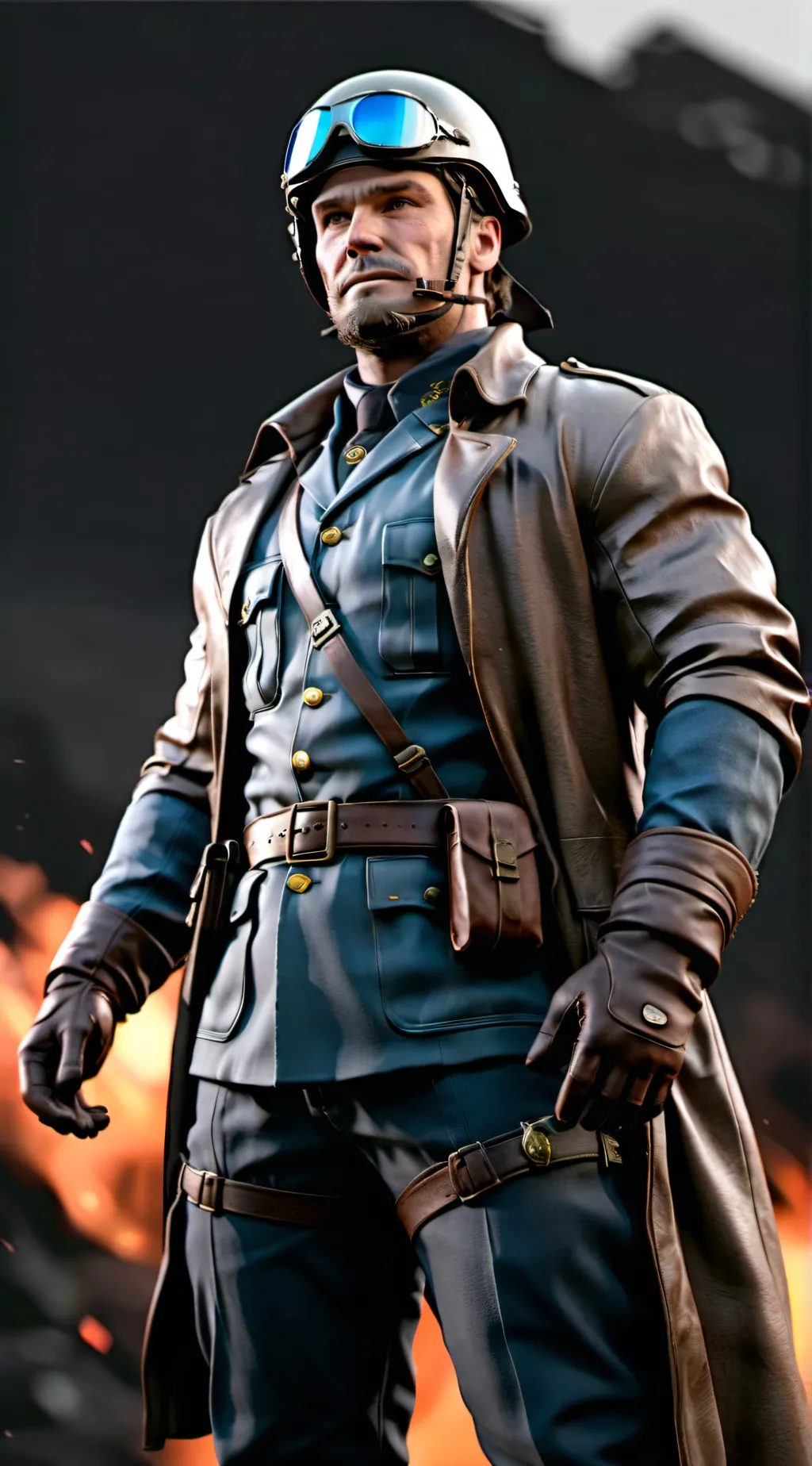 ai character: The Marine background