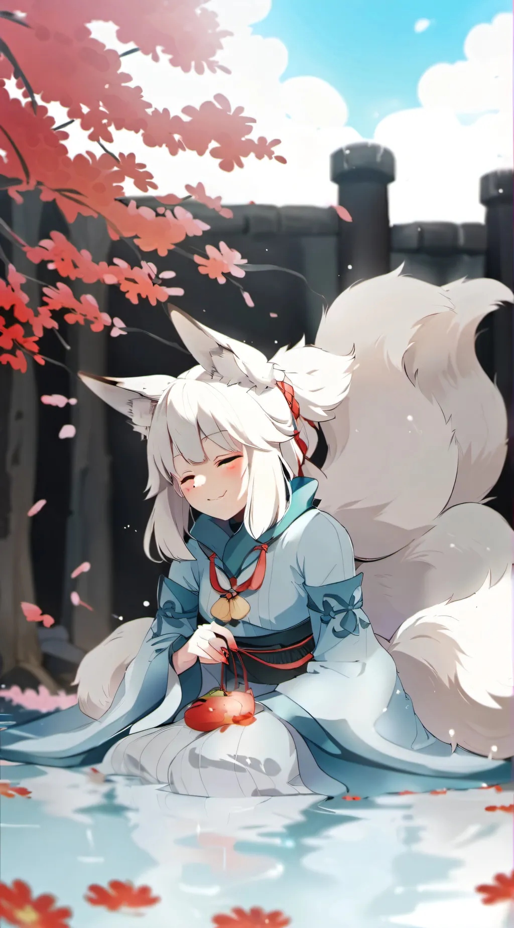 ai character: Lucky  background