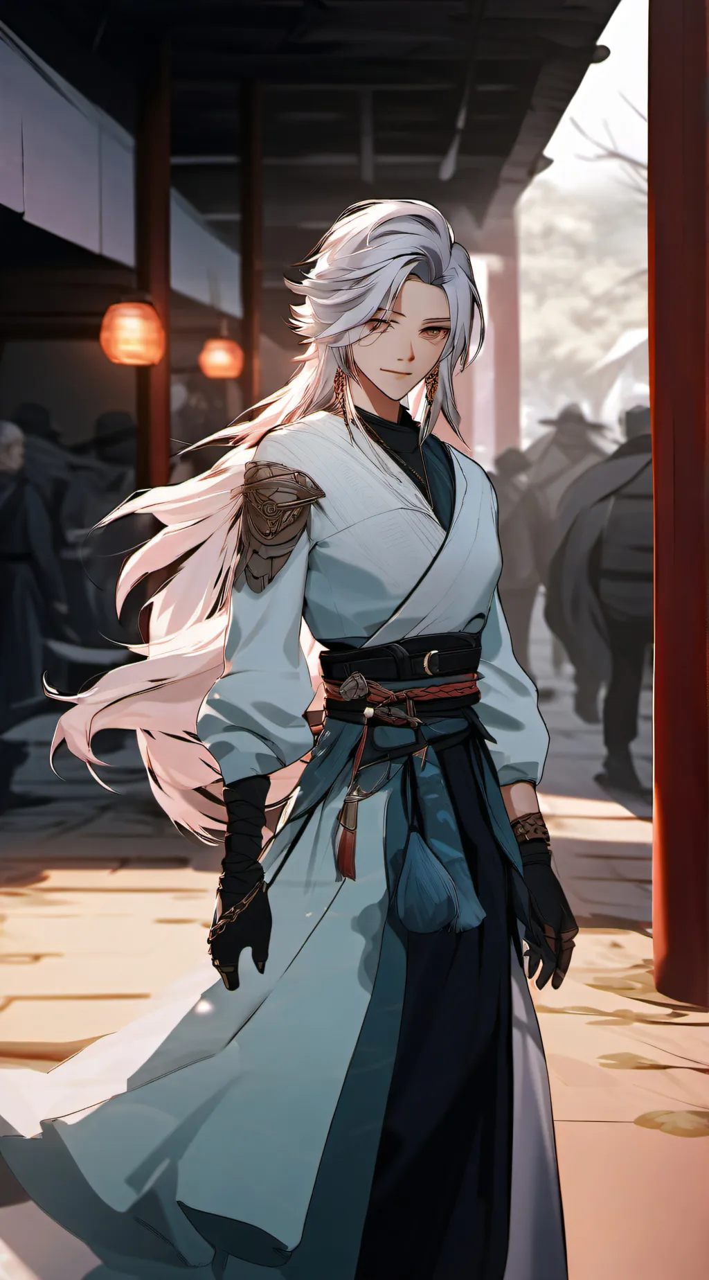 ai character: Damien  background