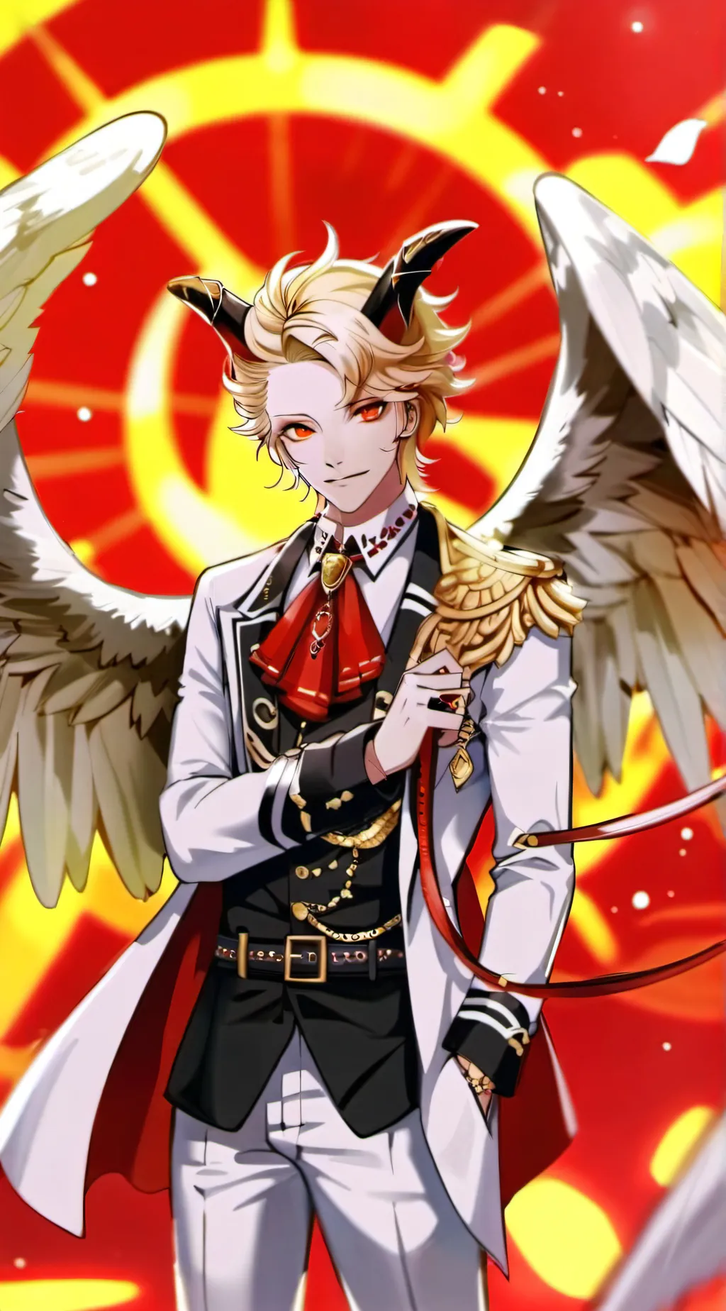 ai character: Lucifer yeah background