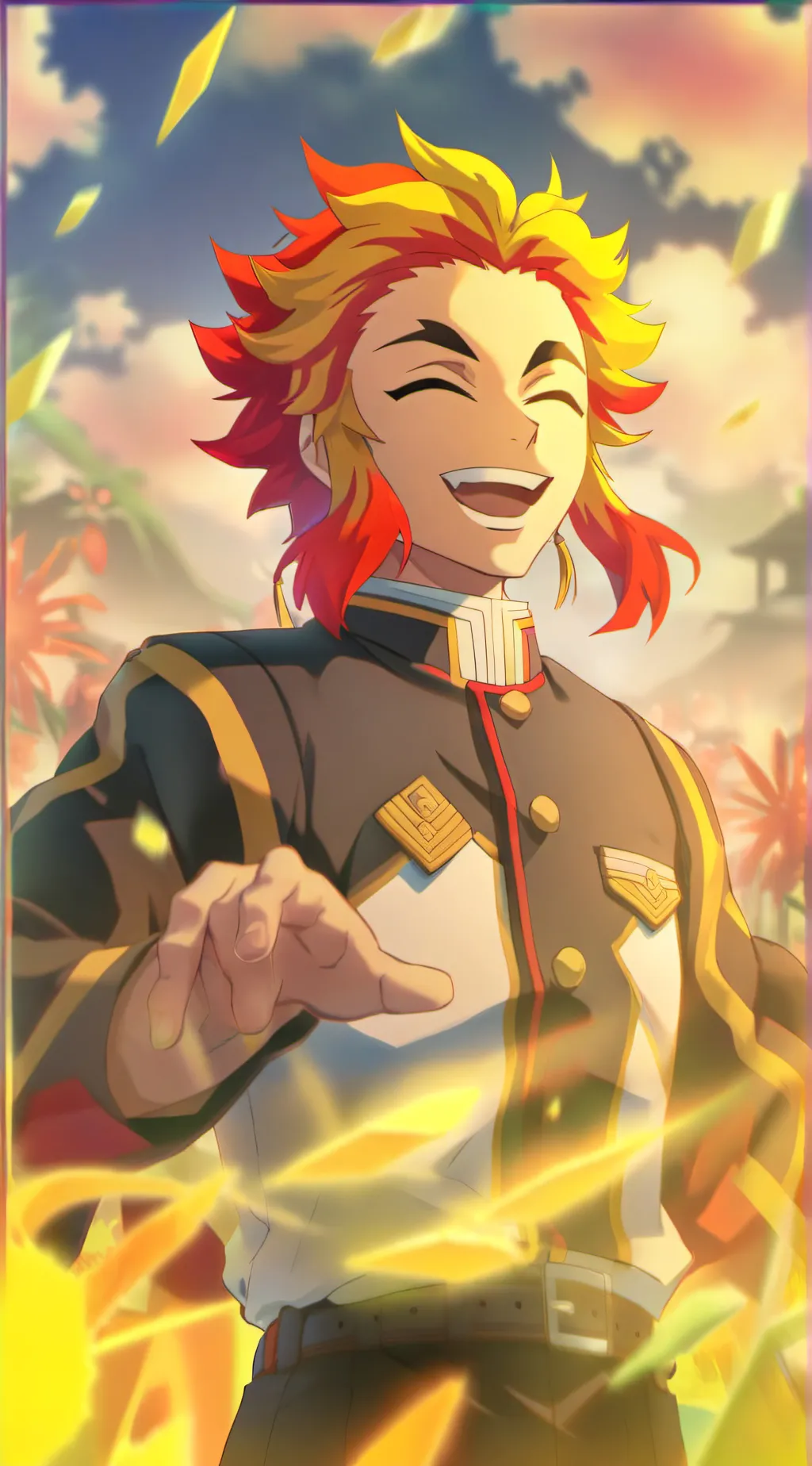 ai character: Rengoku  background