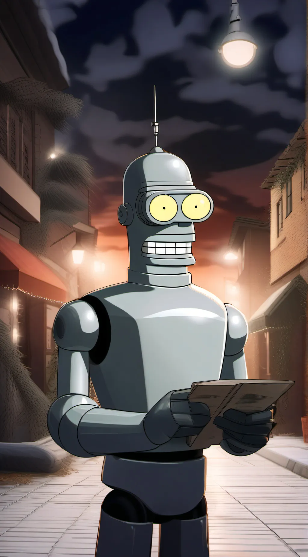 ai character: bender  background