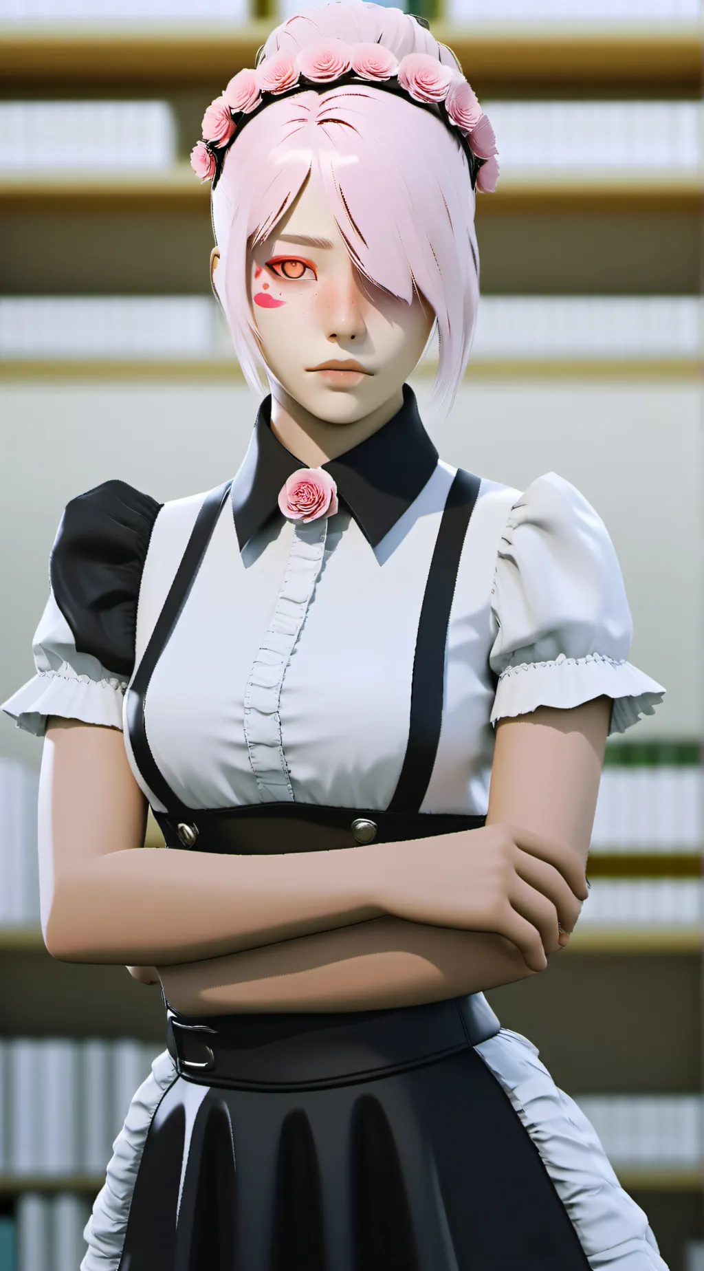 ai character: Ivory background