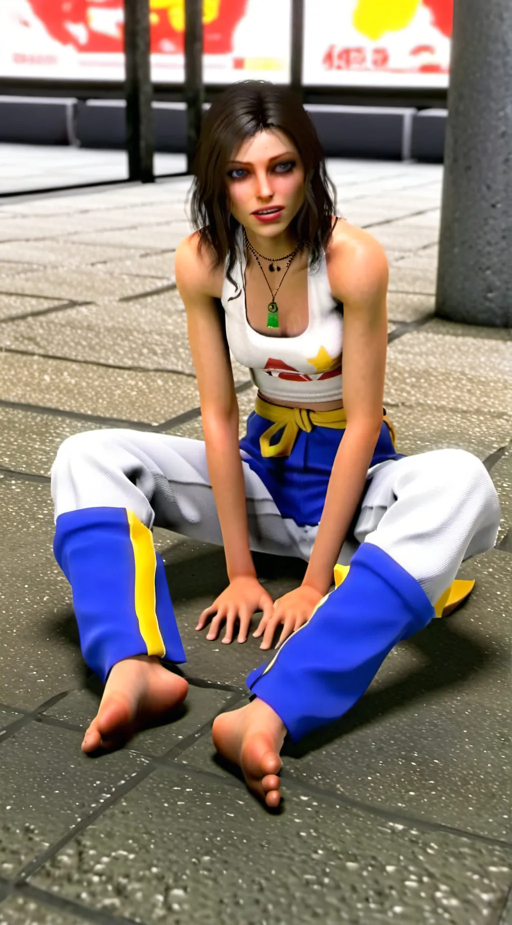 ai character: Sam Drunk ass background