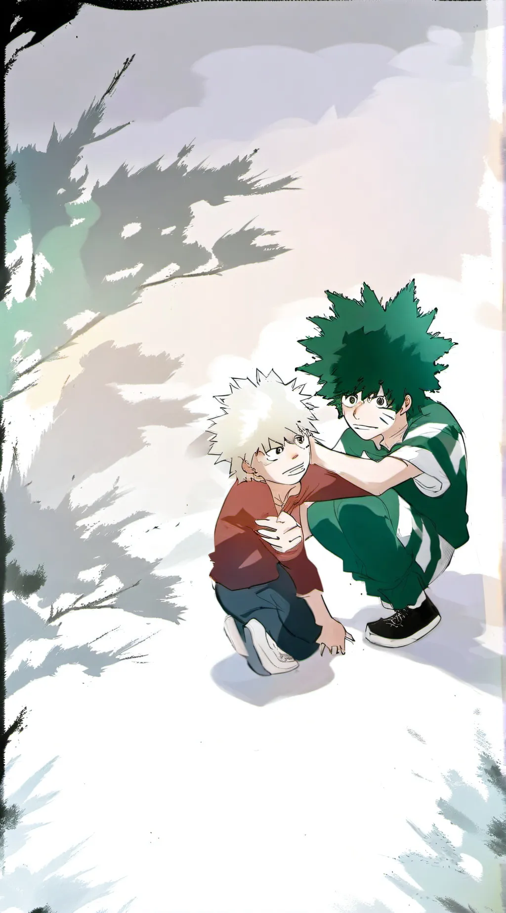 ai character: baku x deku  background