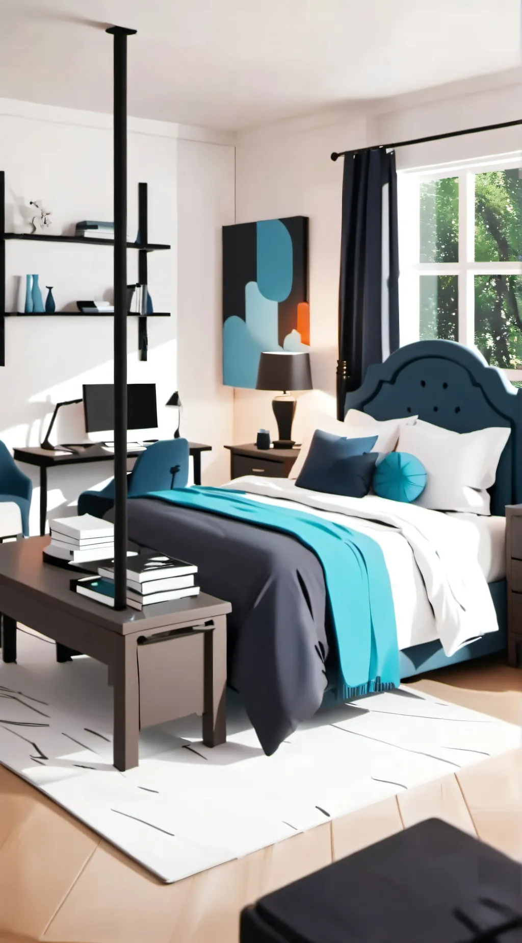 ai character: MHA SLEEPOVER background