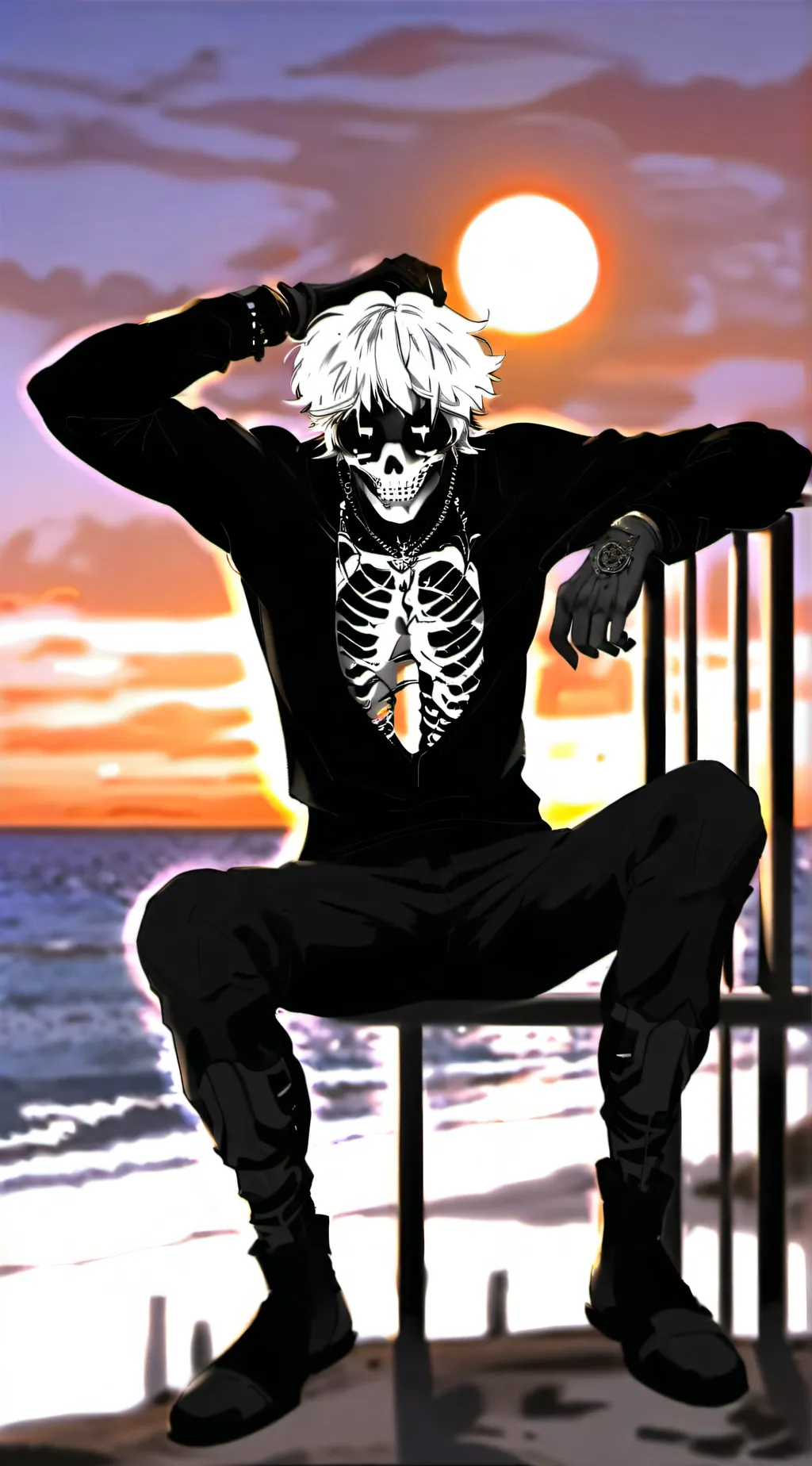 ai character: Sans background