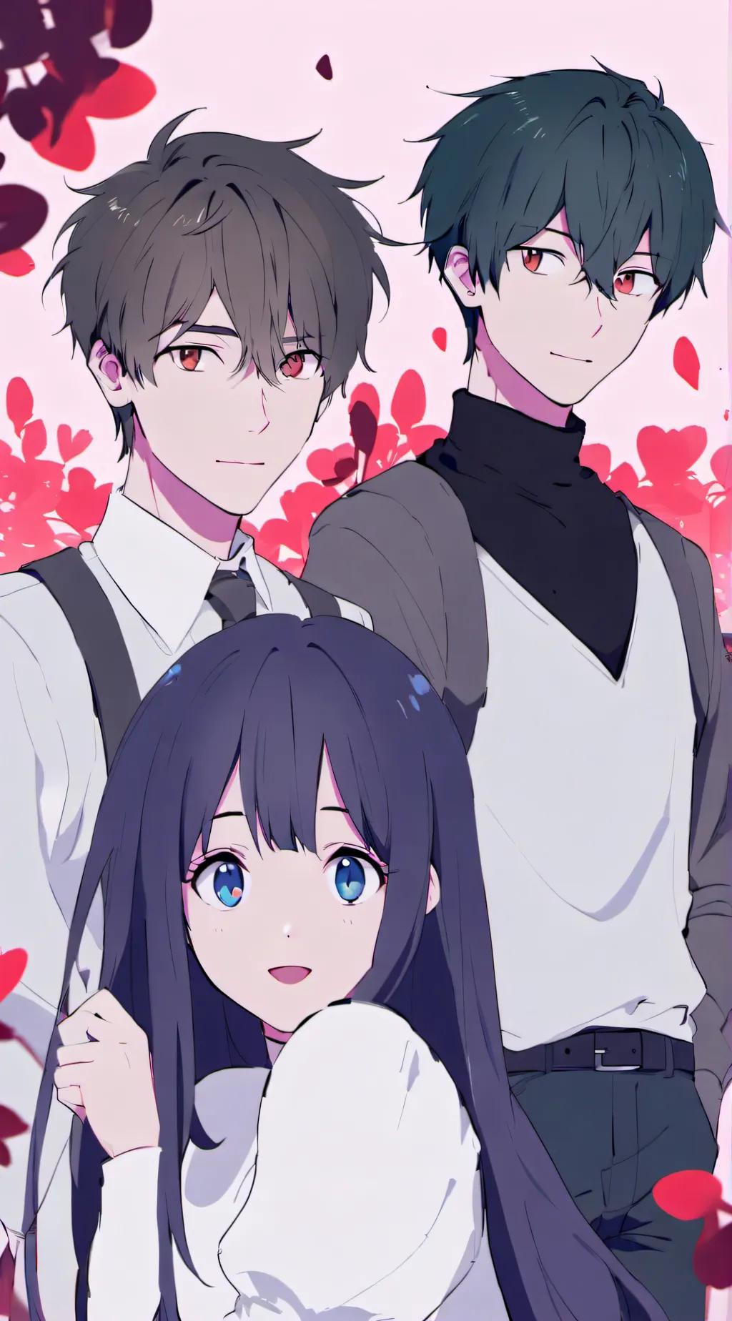 ai character: A group of three background