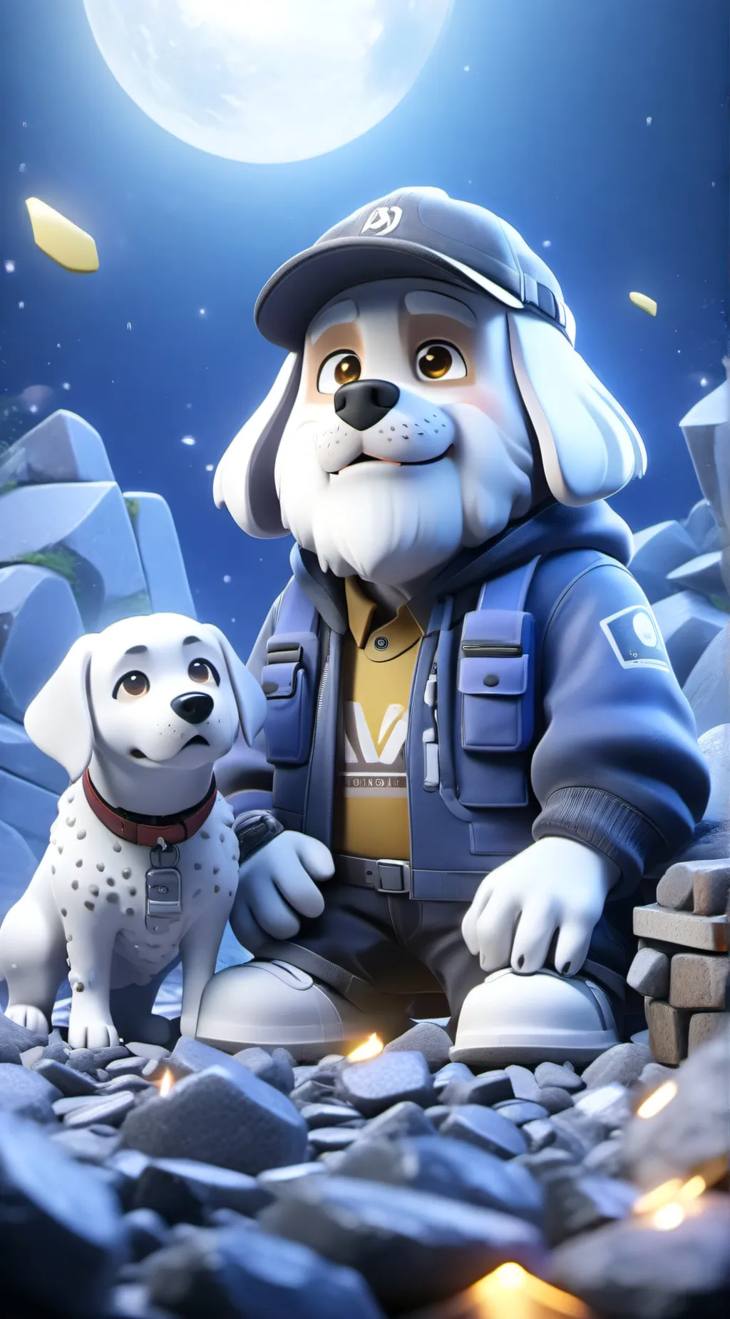 ai character: Childish Gravel background