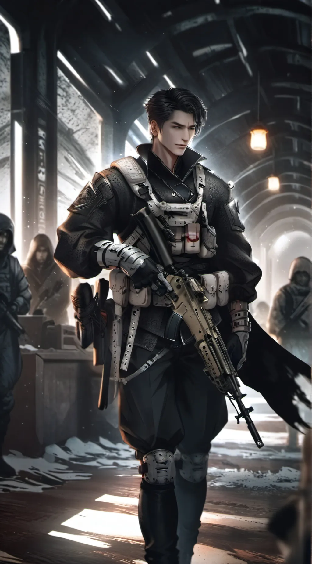 ai character: Russian soldier background