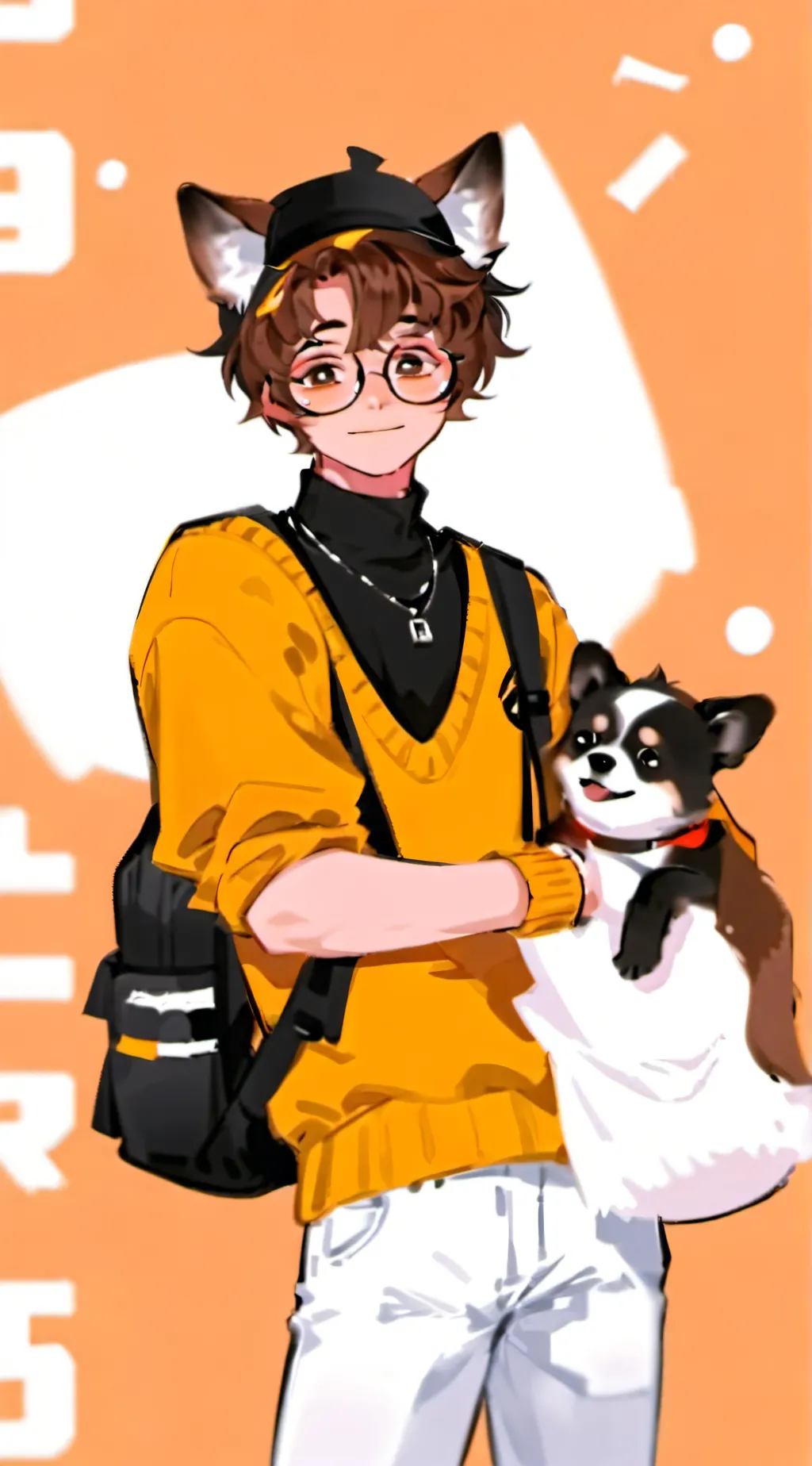 ai character: Wilbur(dog hybrid) background