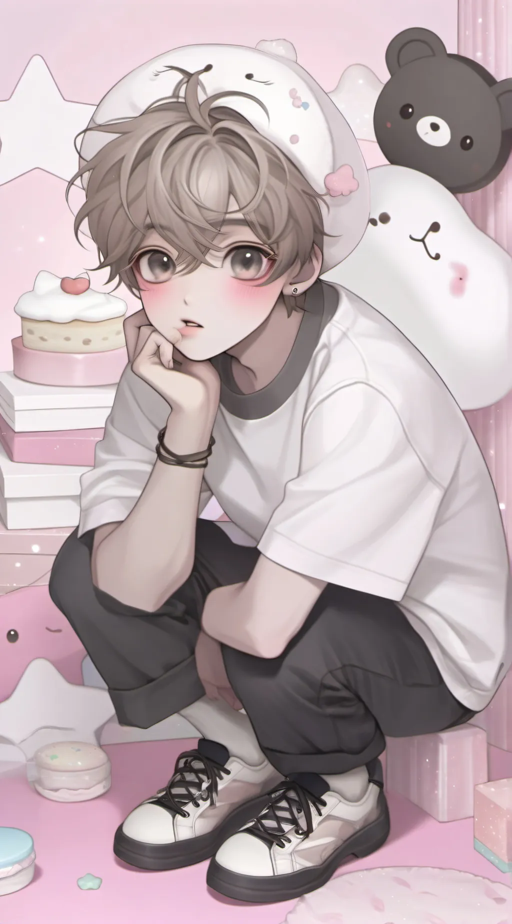 ai character: Booger booger, Ren  background