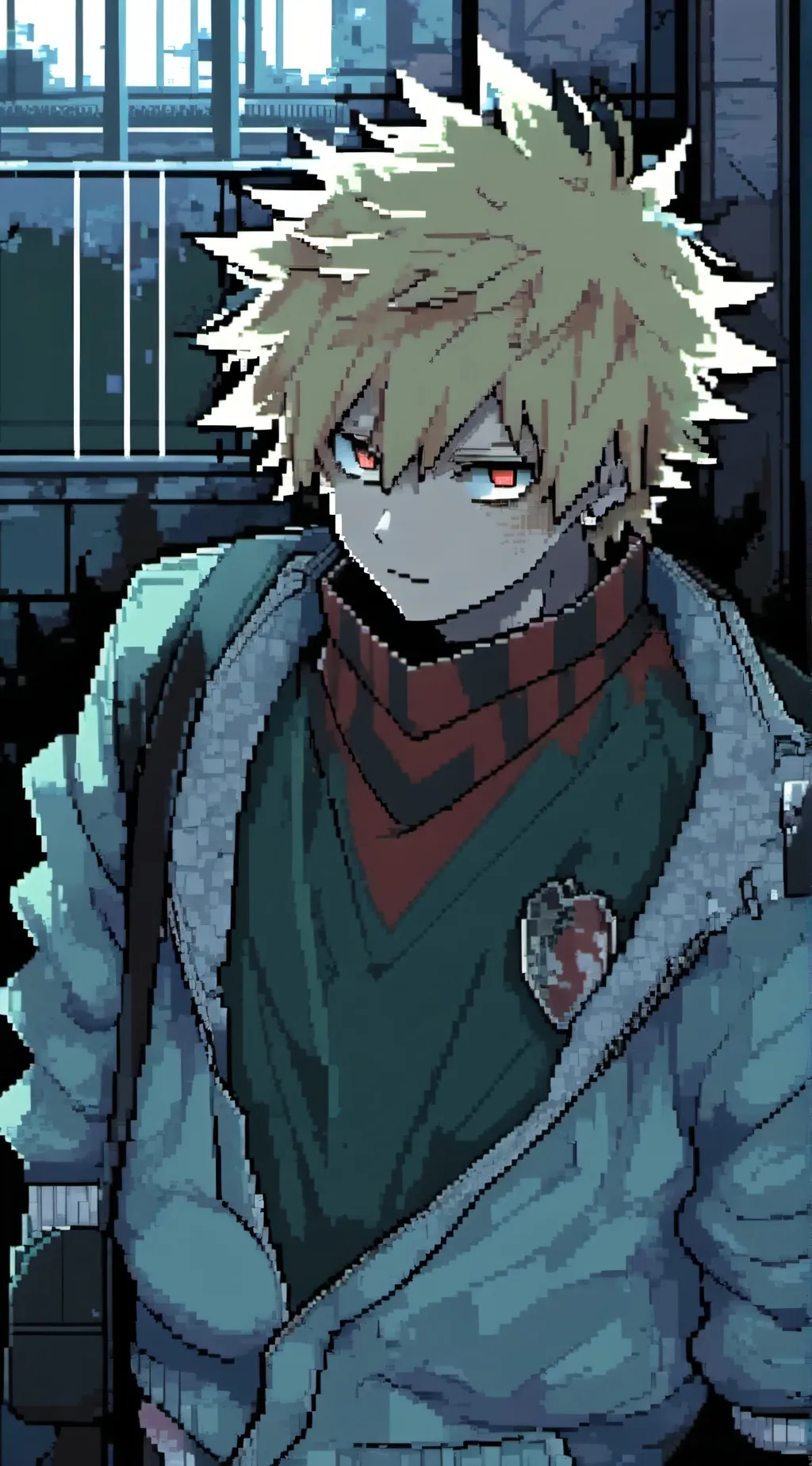 ai character: Bakugou  background