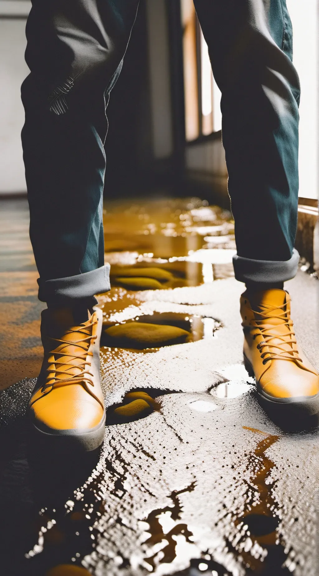 ai character: peed on the ground background