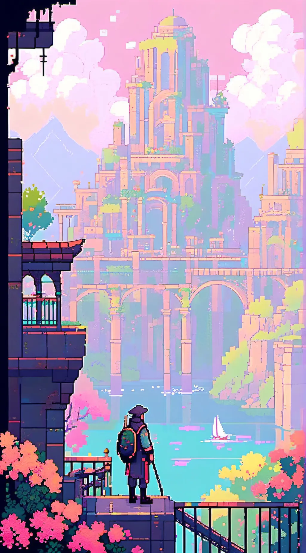 ai character: black paint background