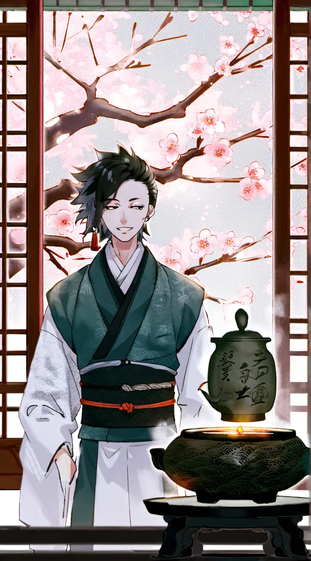 ai character: kokonoi *but gay* background