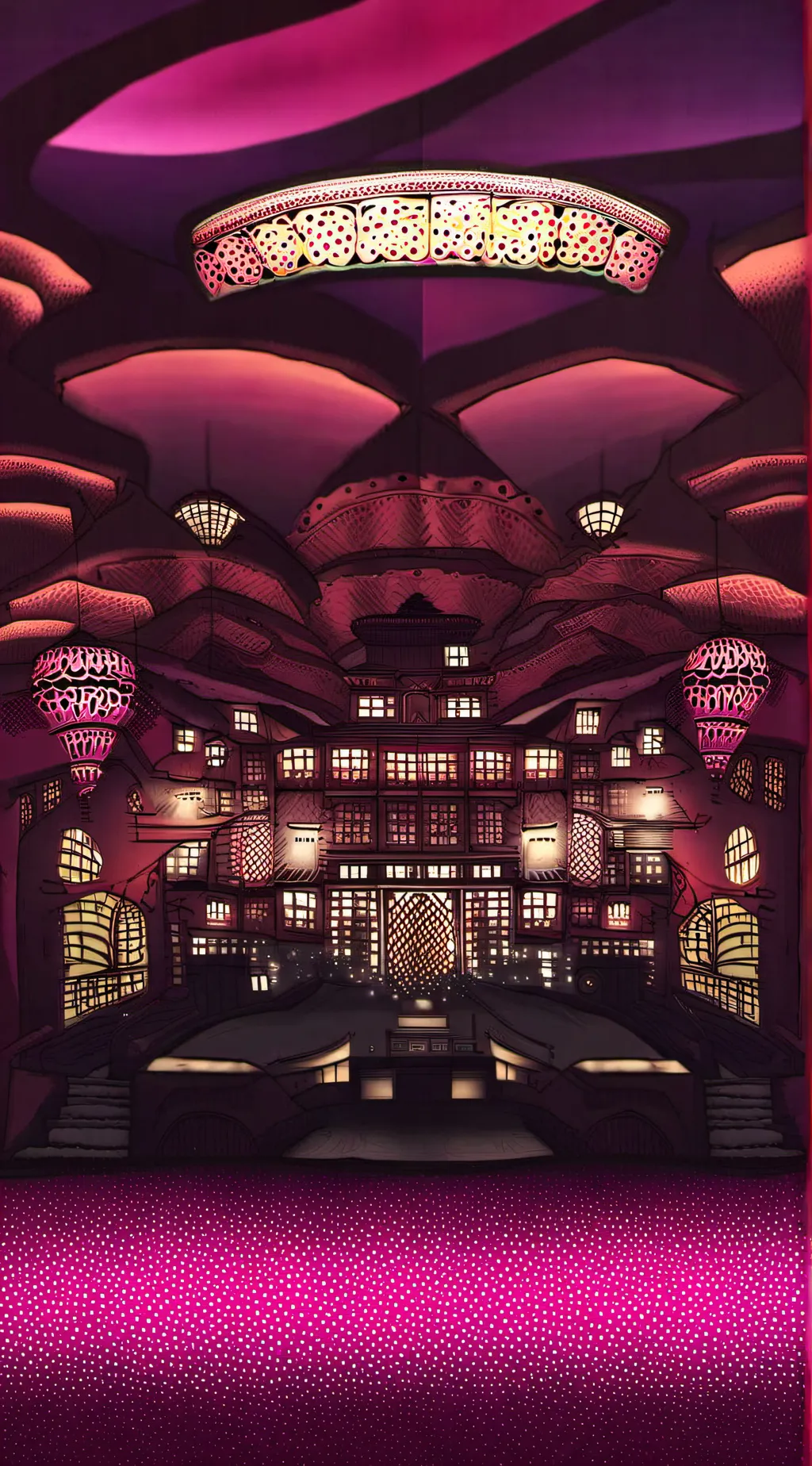 ai character: Starfire4646Hazbin background