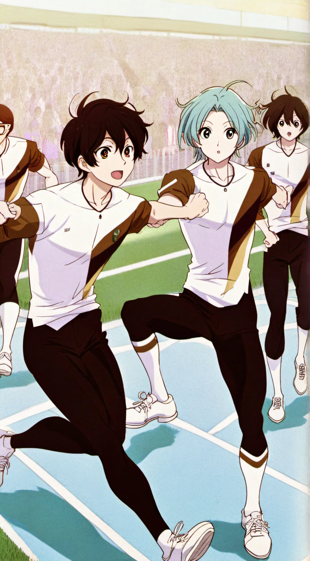 ai character: sportsfestival MHA background