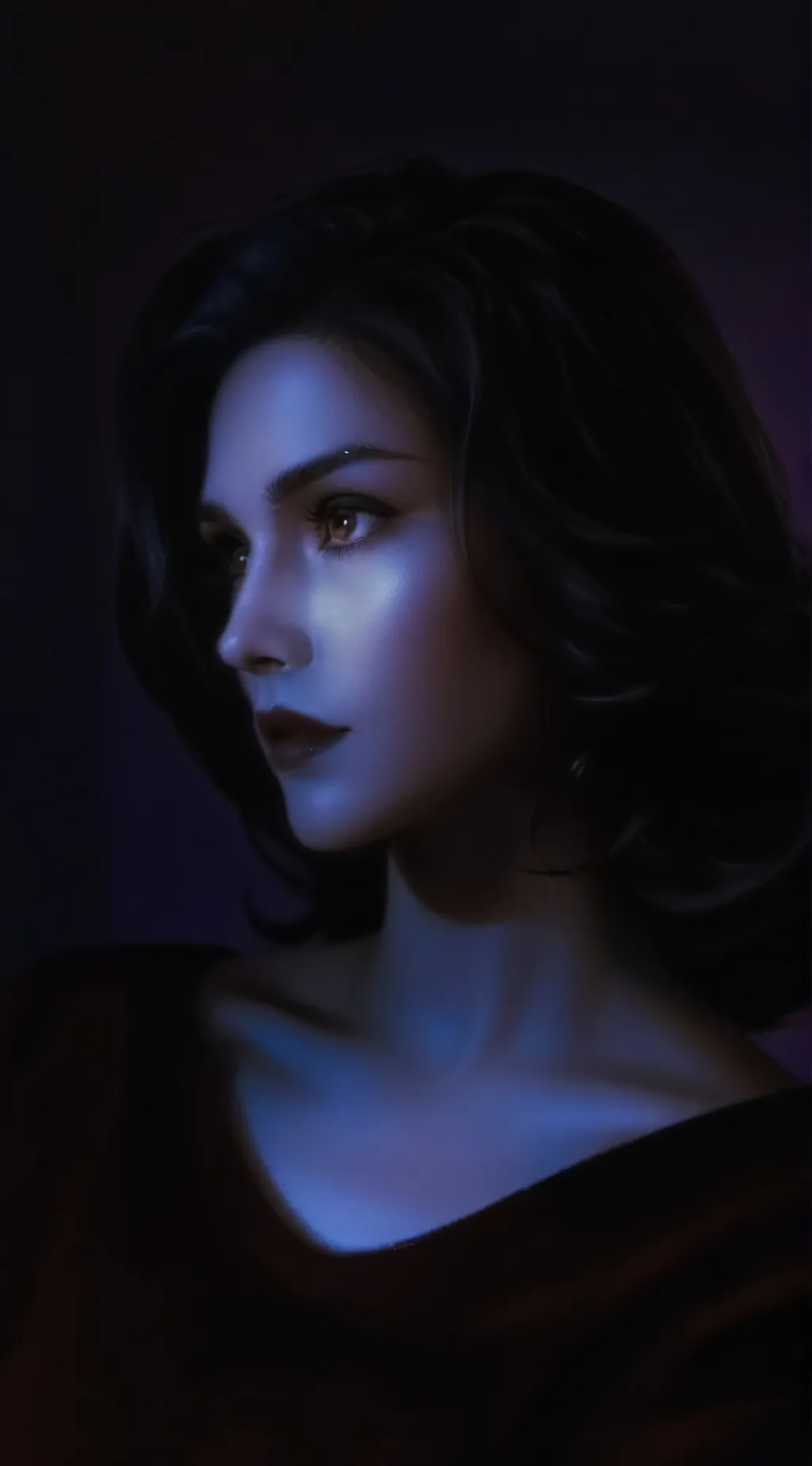 ai character: naked  background