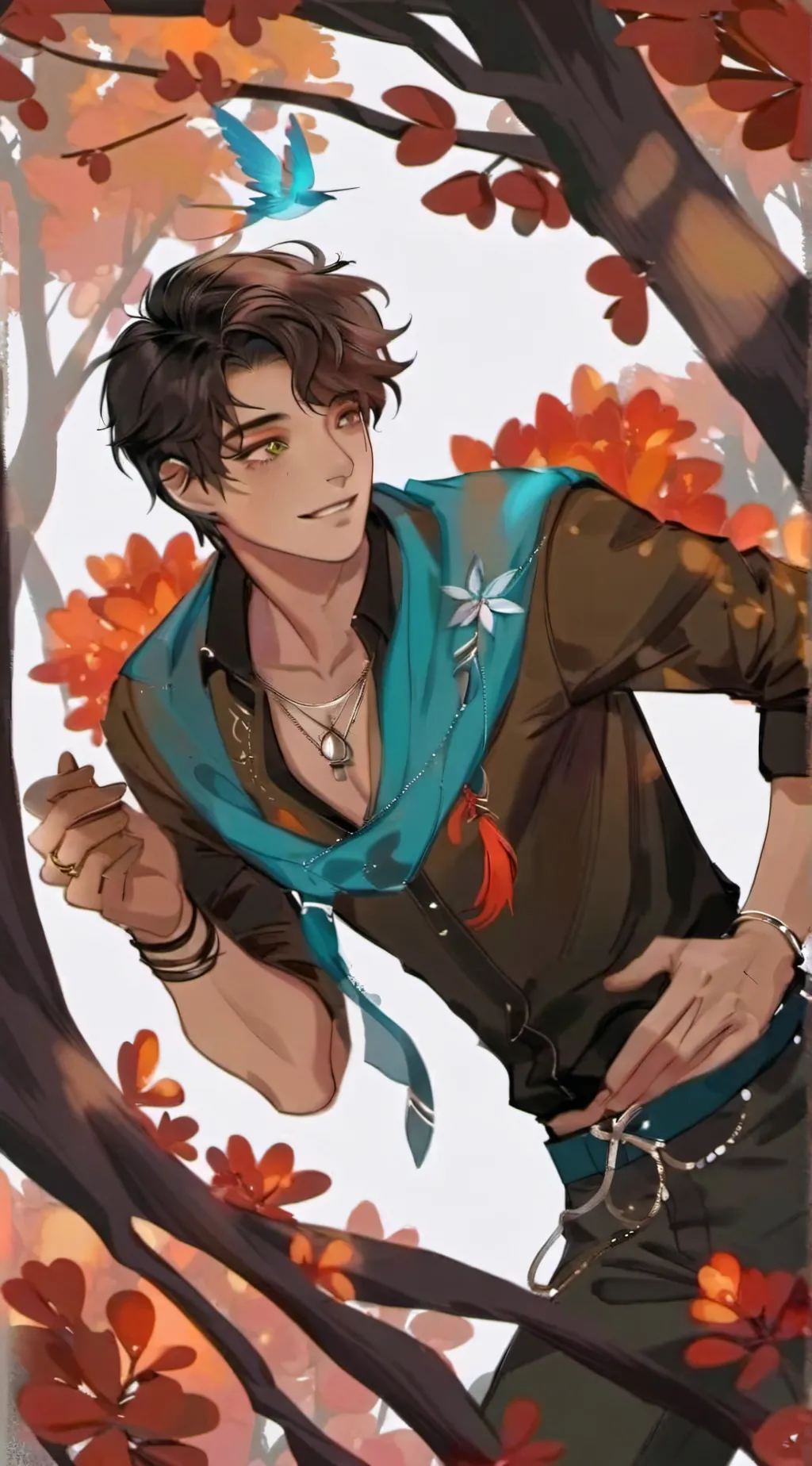 ai character: Michael Afton  background