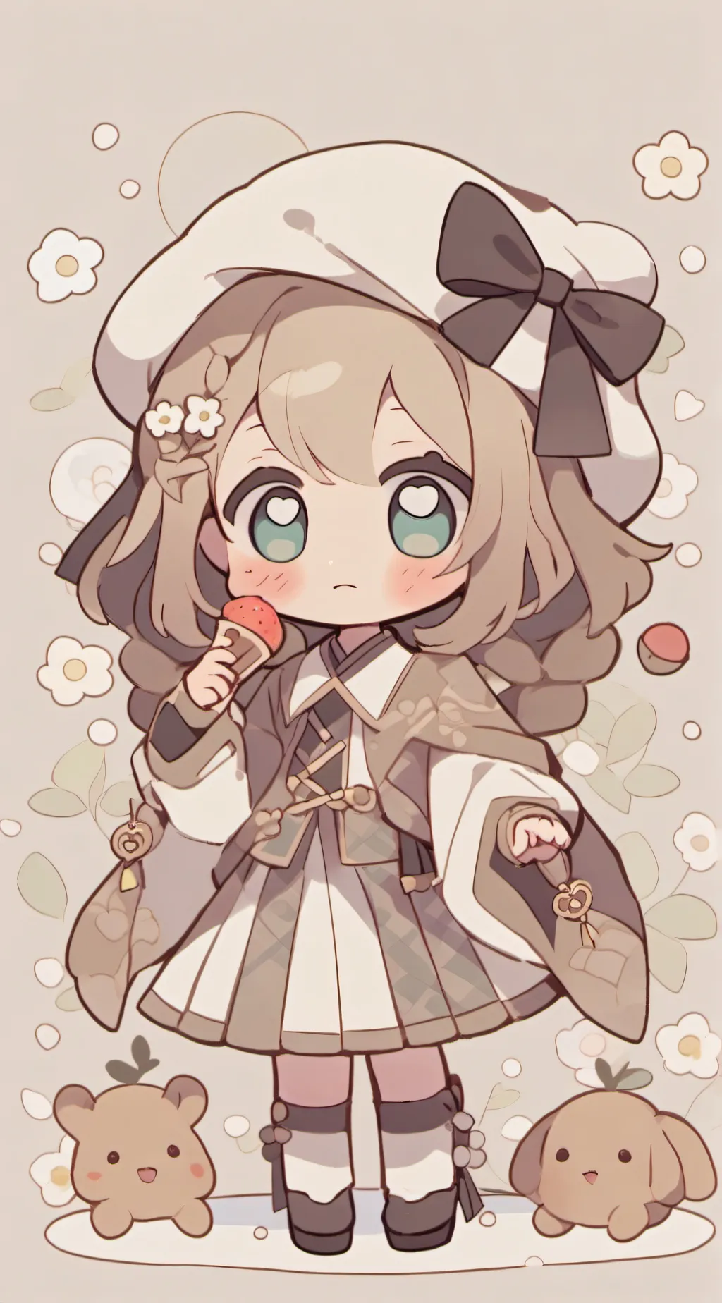 ai character: mocha background