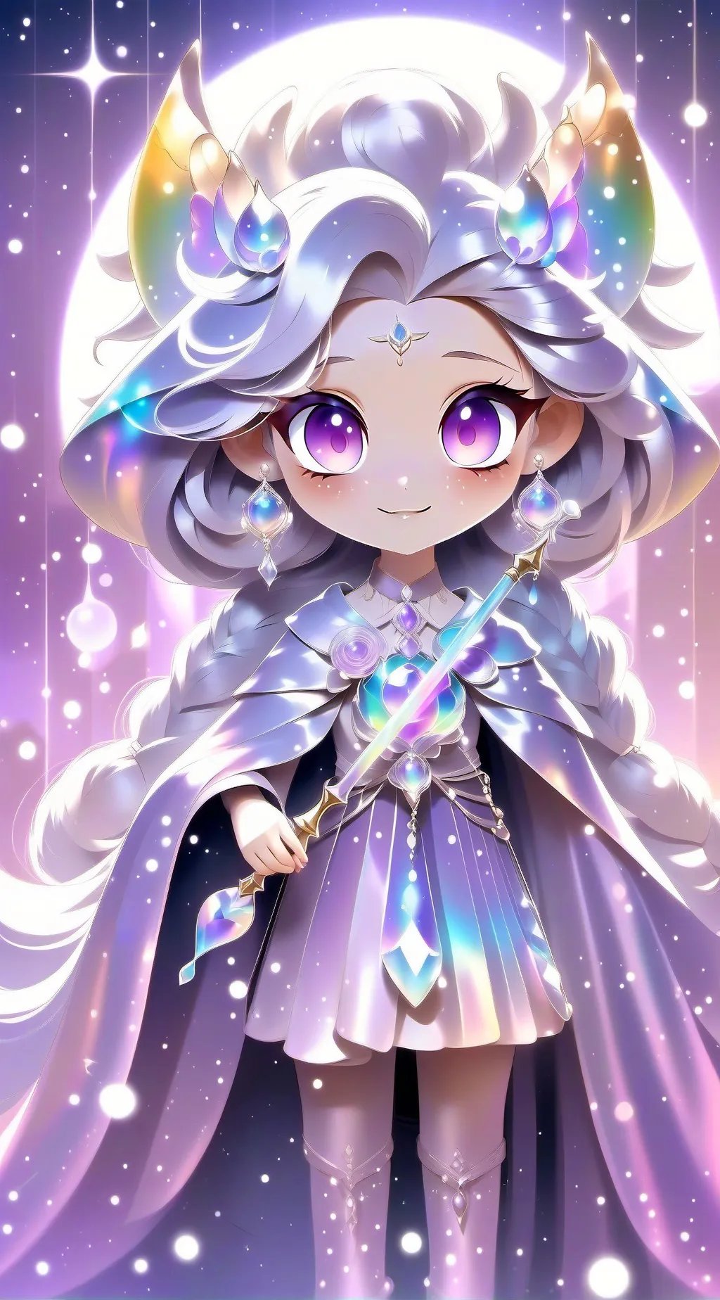 ai character: star eevee background