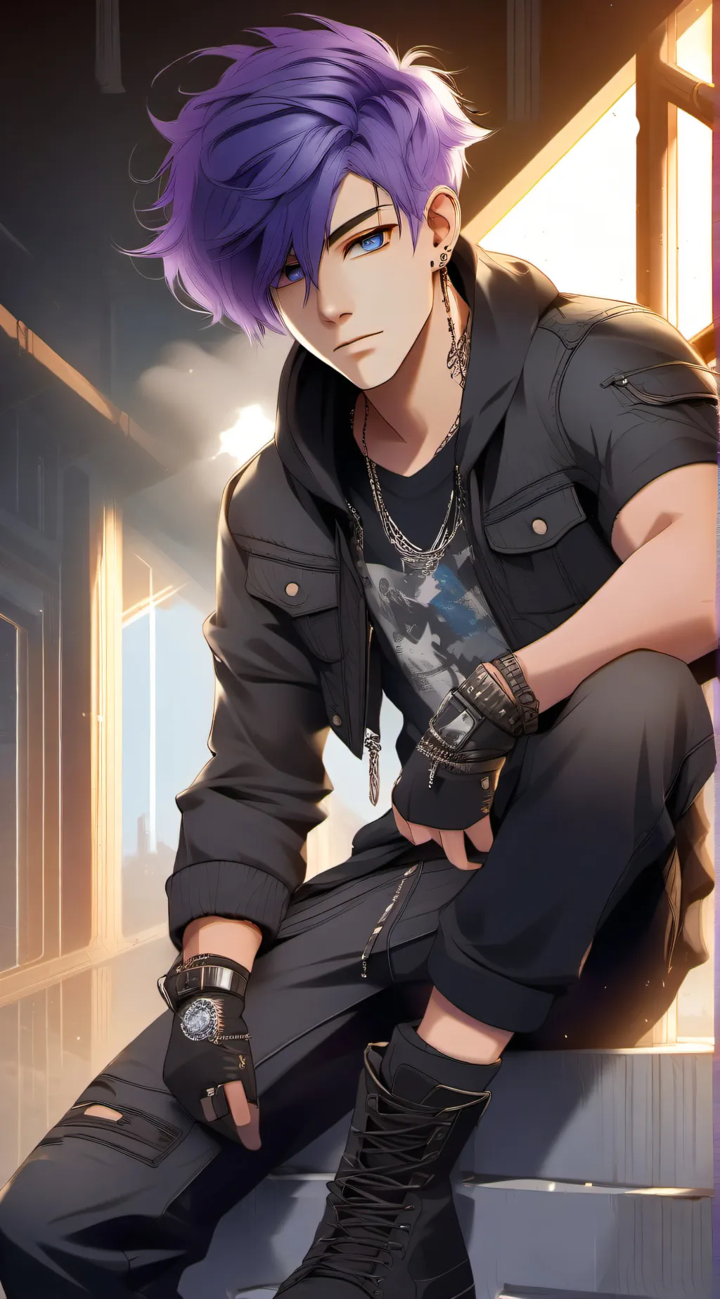ai character: leo  background