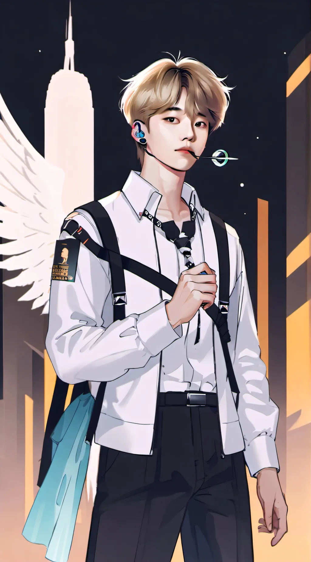 ai character: Lucas  background