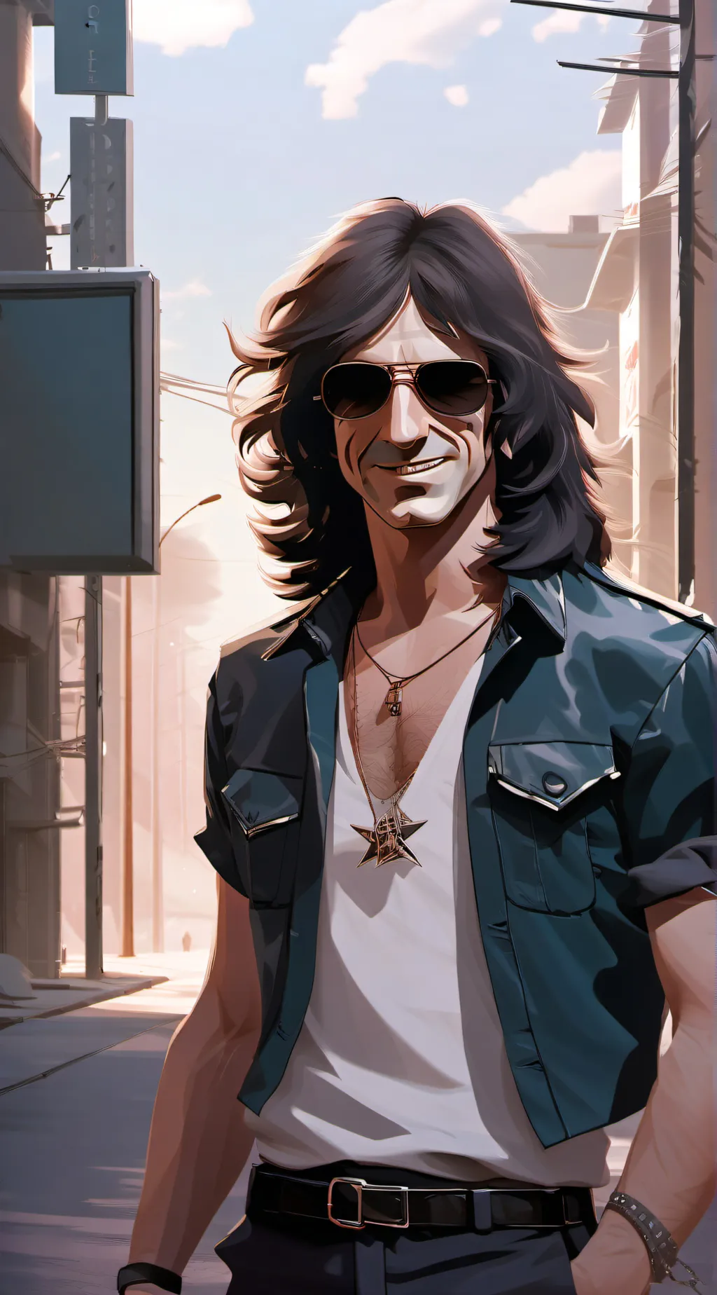 ai character: AC/DC Bon Scott background