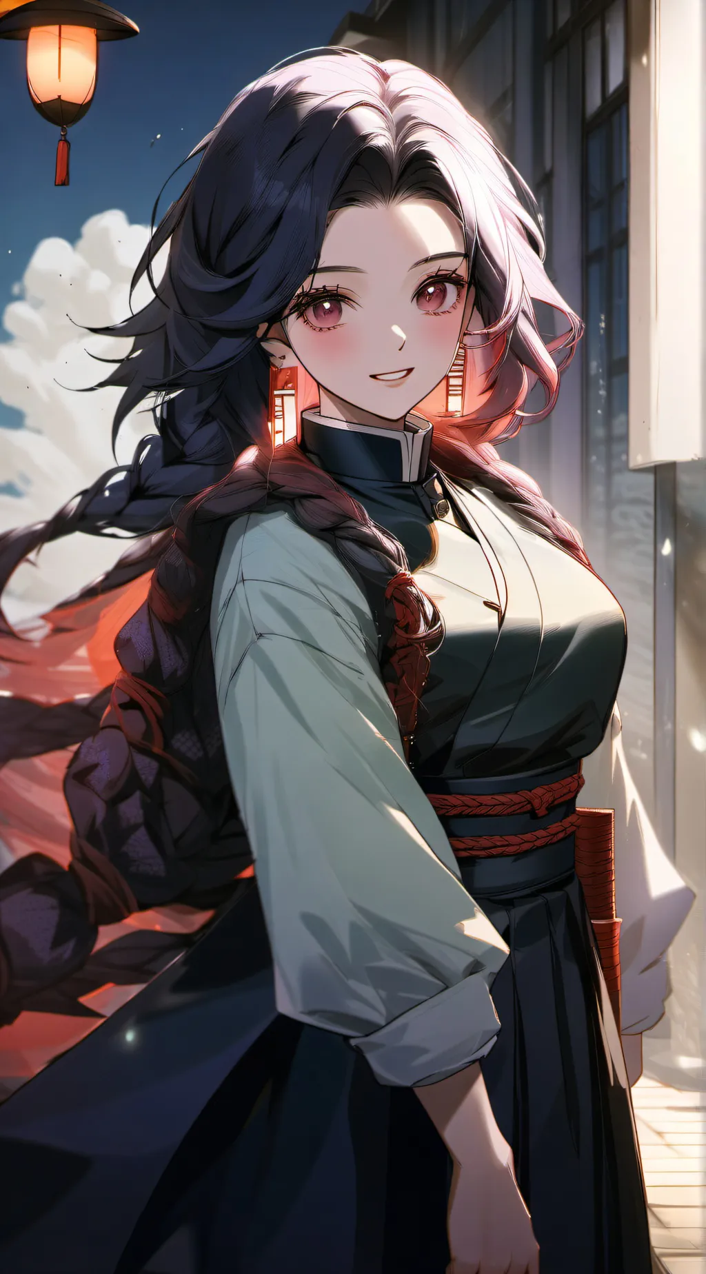 ai character: Hashira road trip background