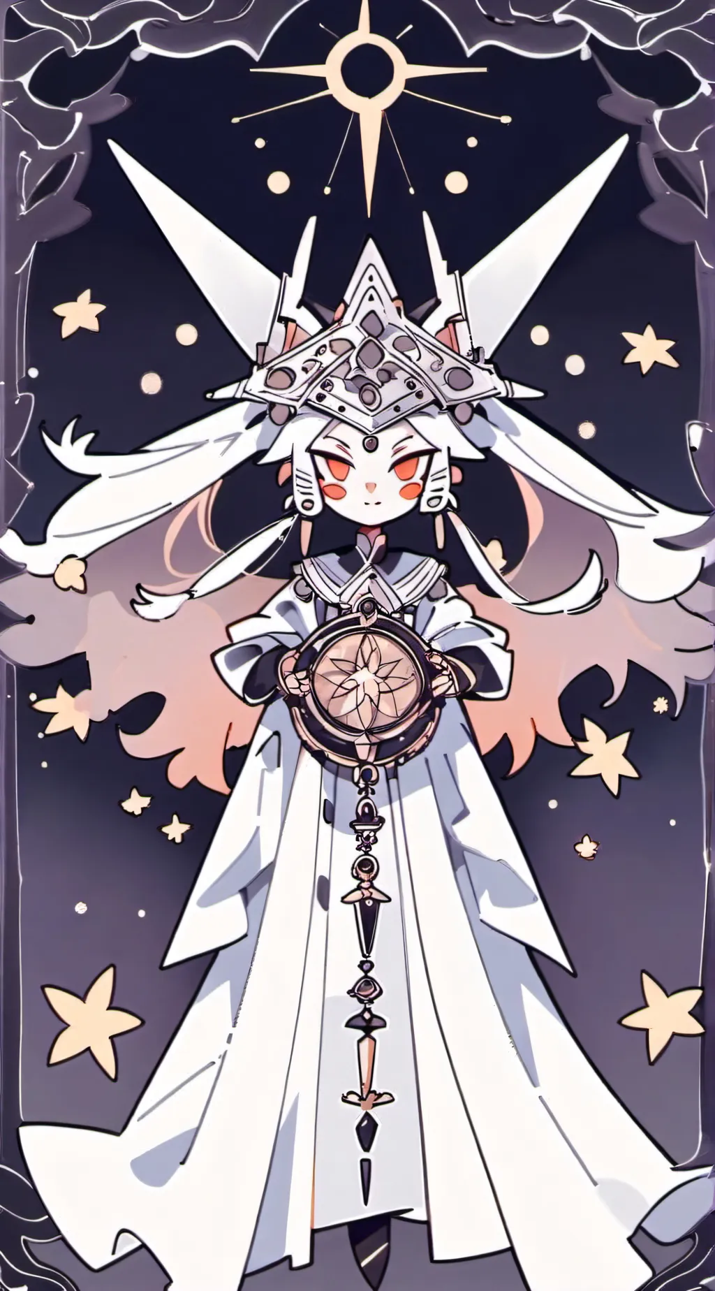 ai character: *Radio apple* background