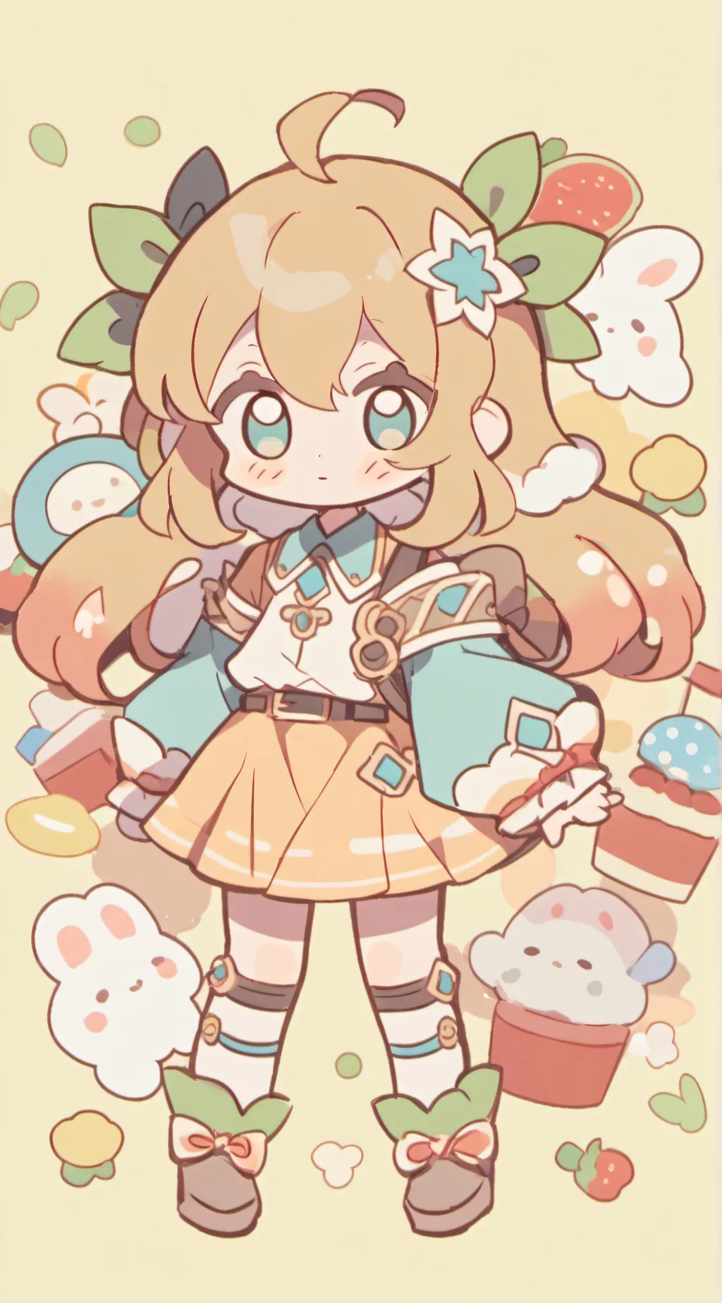 ai character: honey  background