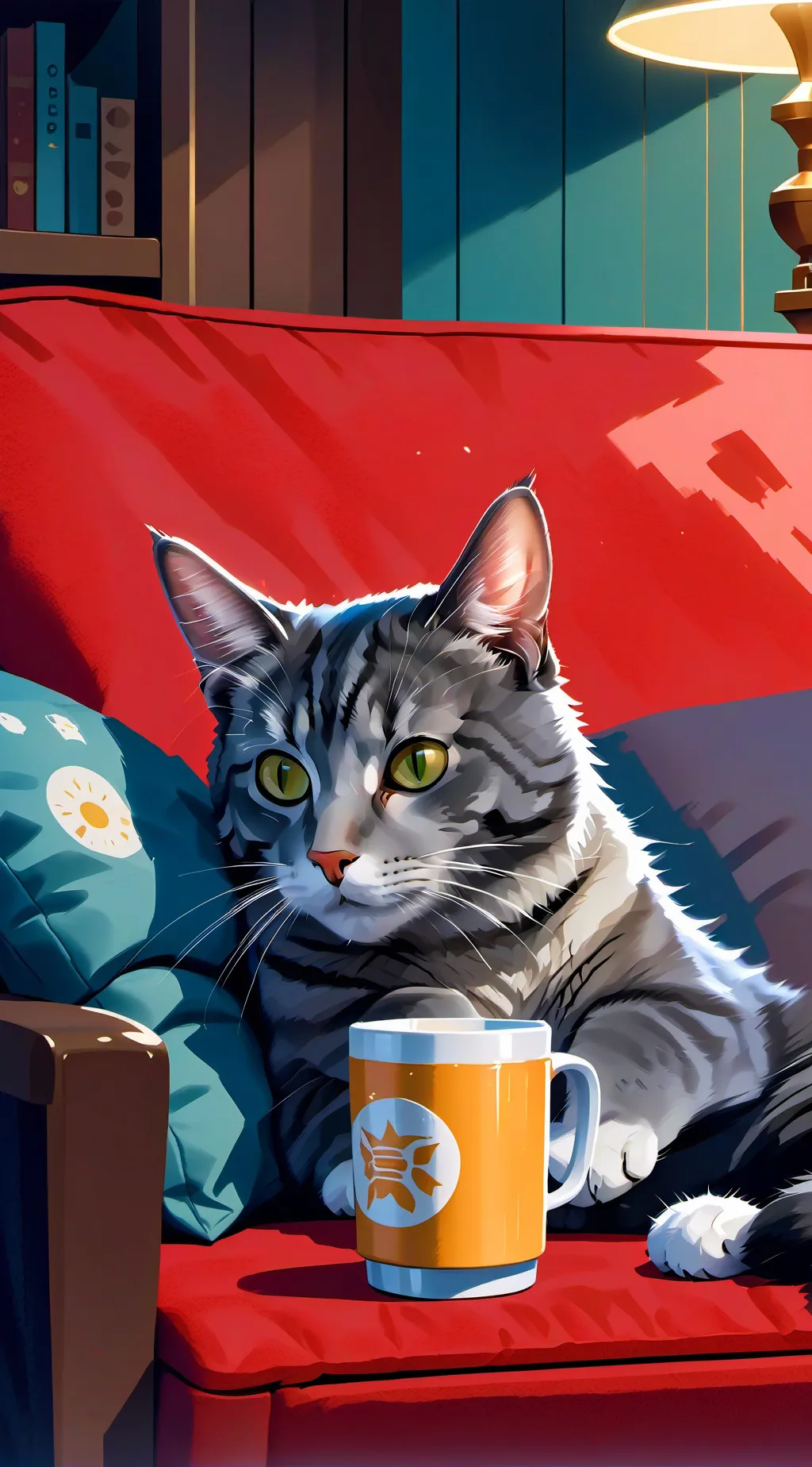 ai character: Tigger(my cat) background