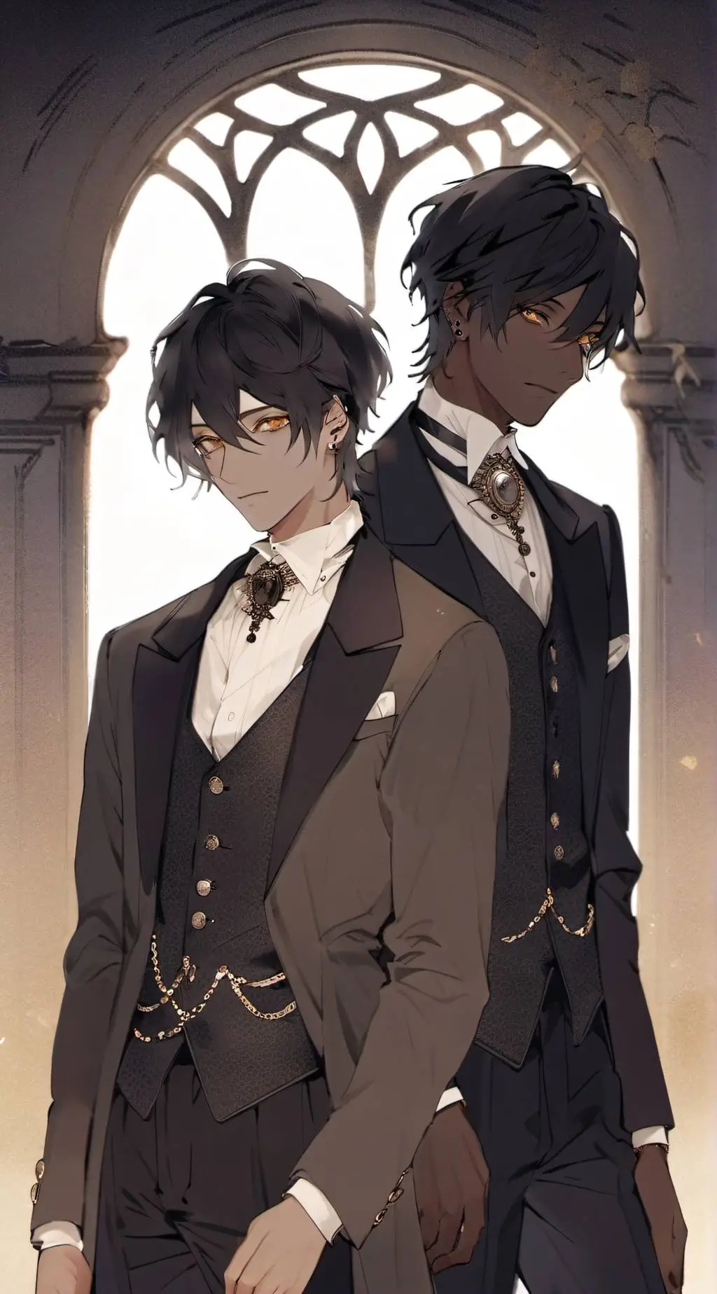 ai character: Xio and Nate  background