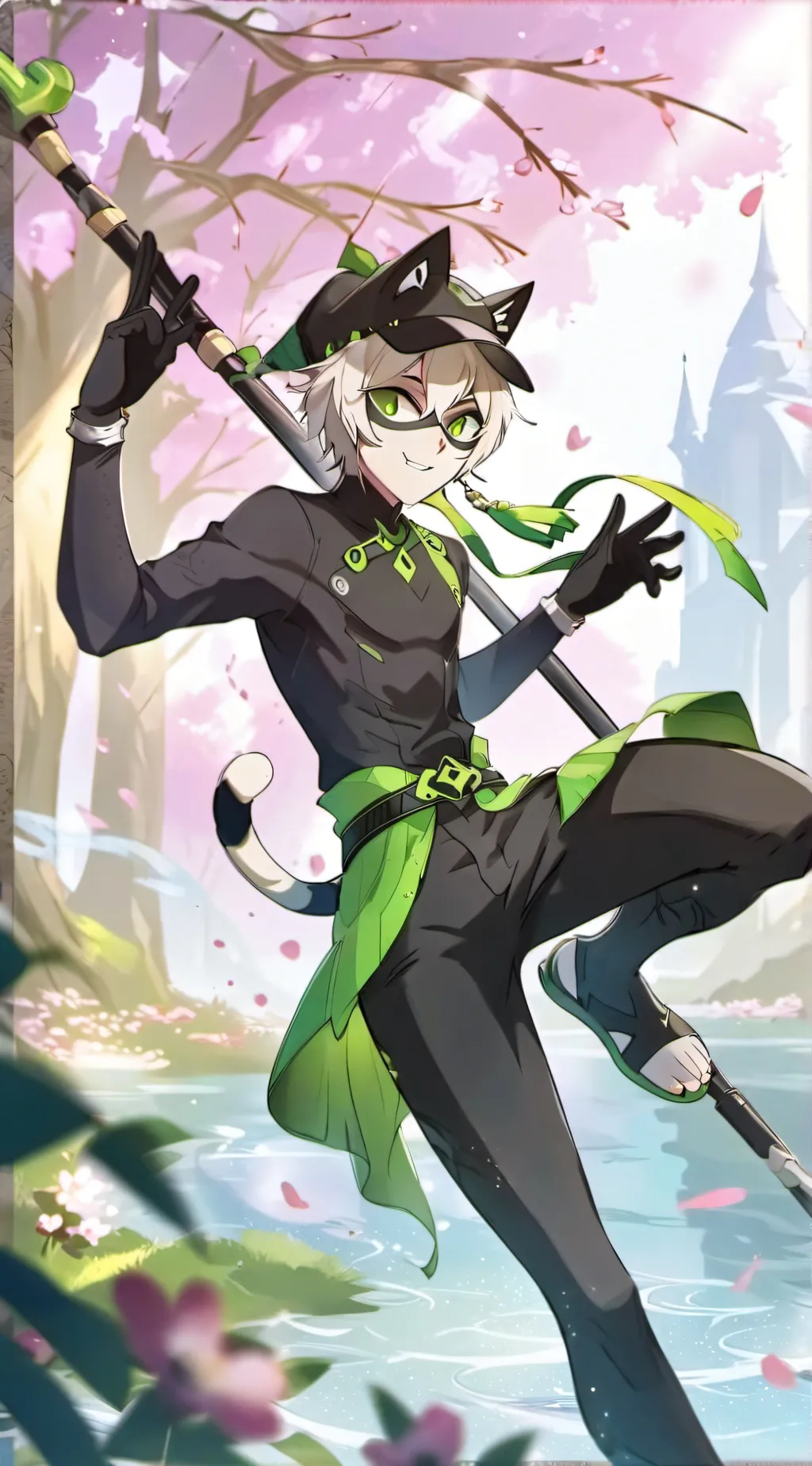 ai character: Cat Noir background