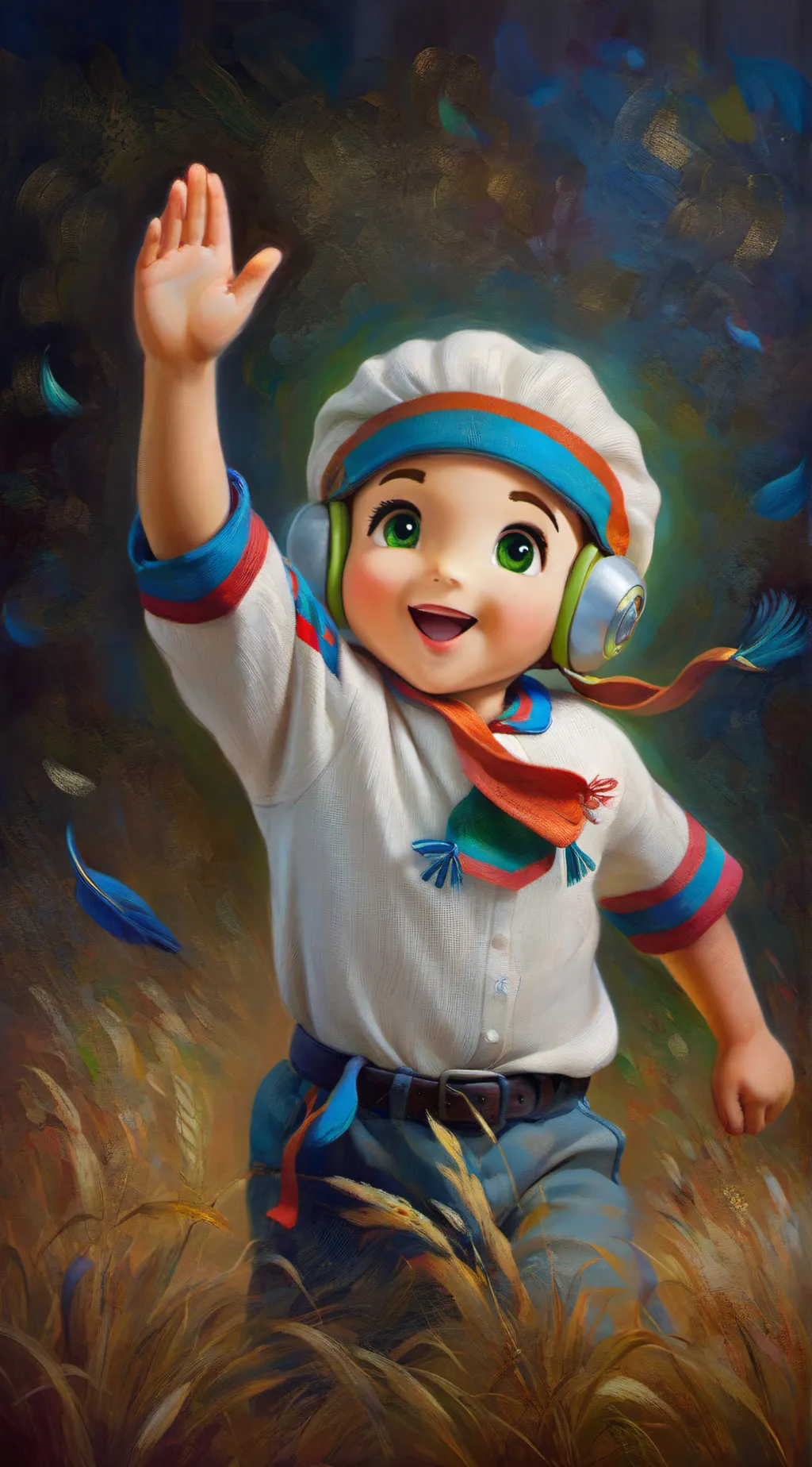 ai character: Pikachu background