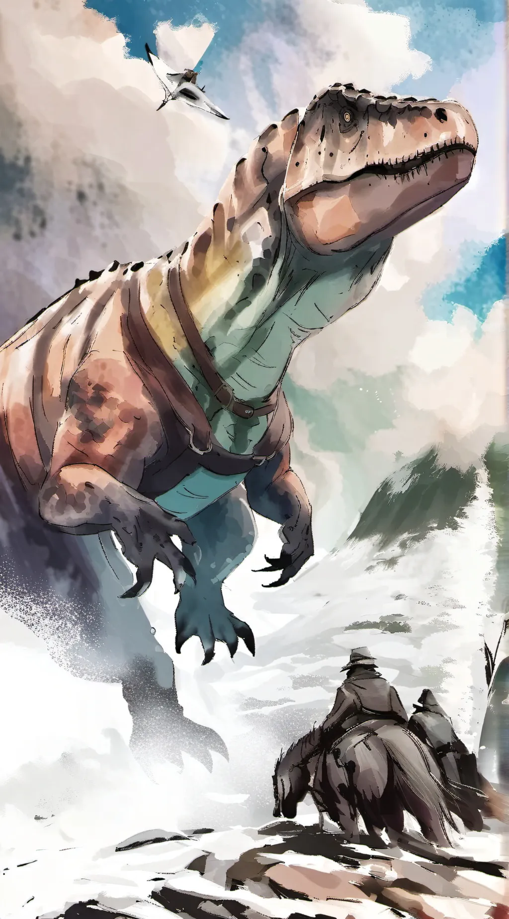 ai character: Ben picus  background